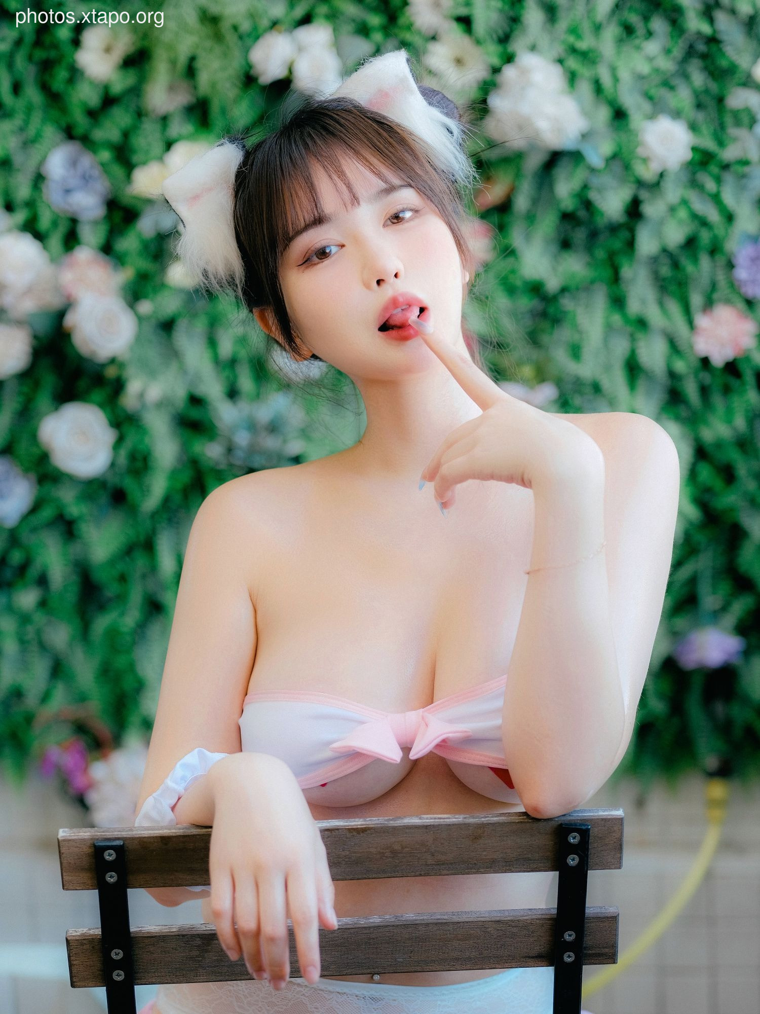 Tina is very wicked, pink hanging straps, cat girlfriend 62P-538MB