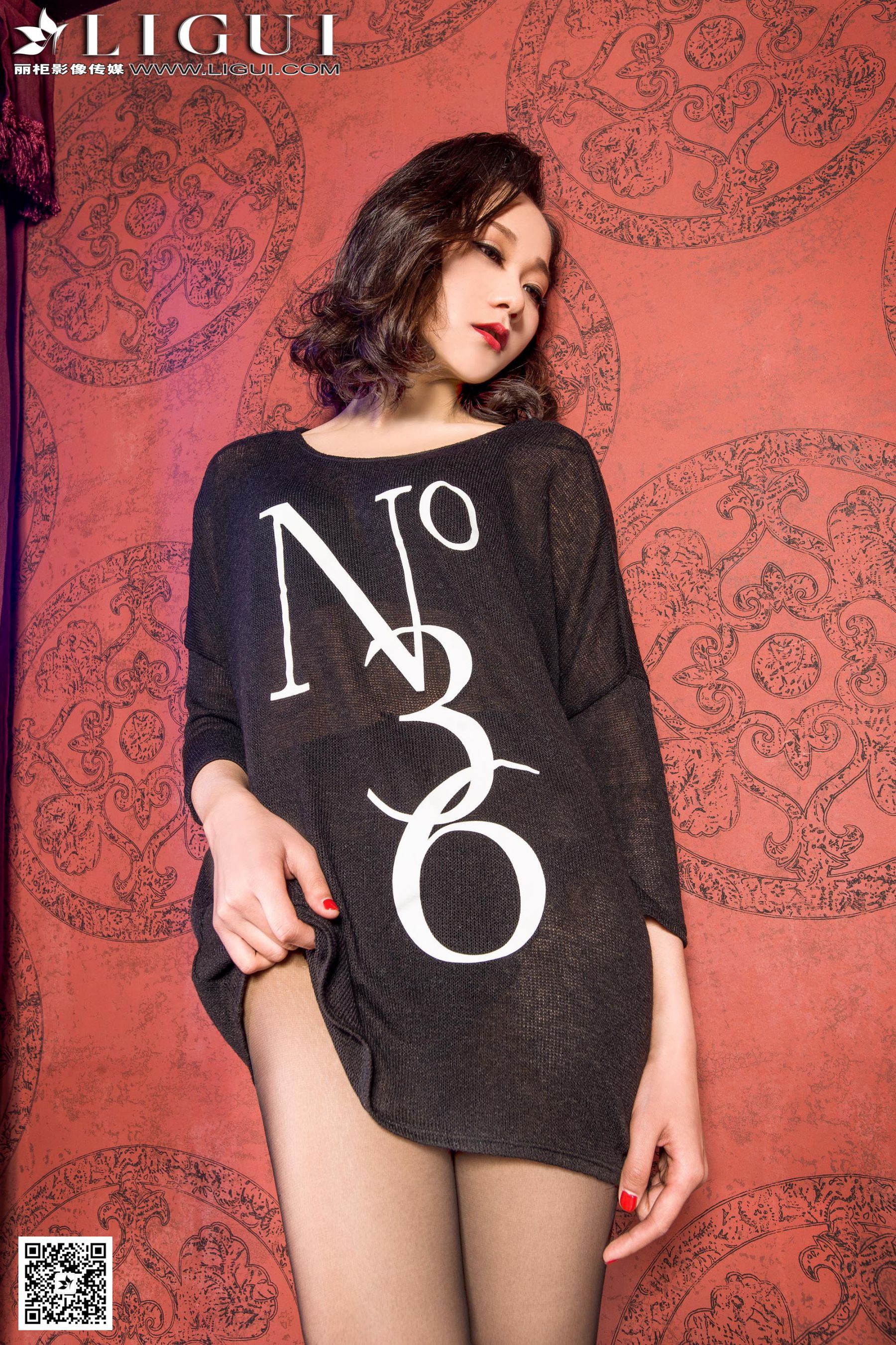 Model Model Gray Silk High Heels Meeting Li Cabinel Ligui Beautiful Legs Jade Foot Photo Picture