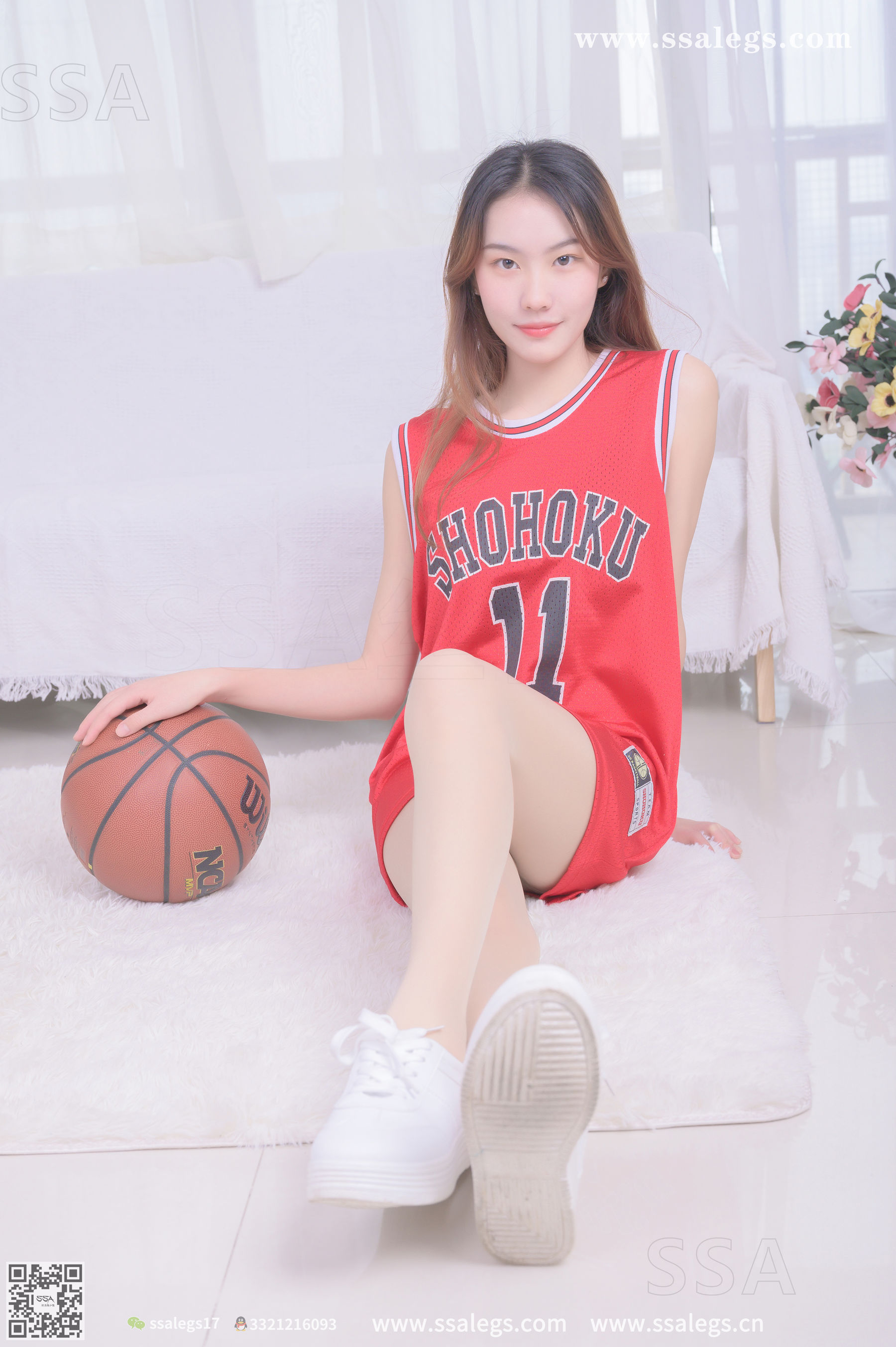 SSA Silk Club Super Clear photo NO.324 Ms. Susu Sister Su Su with a holiday at home to play basketball (top)