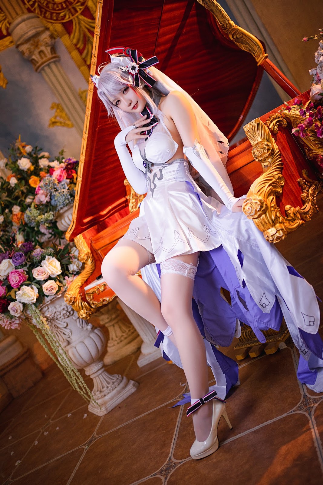 Cosplay Star Chichi Hoshilily Secret Garden Organ Wedding Dress