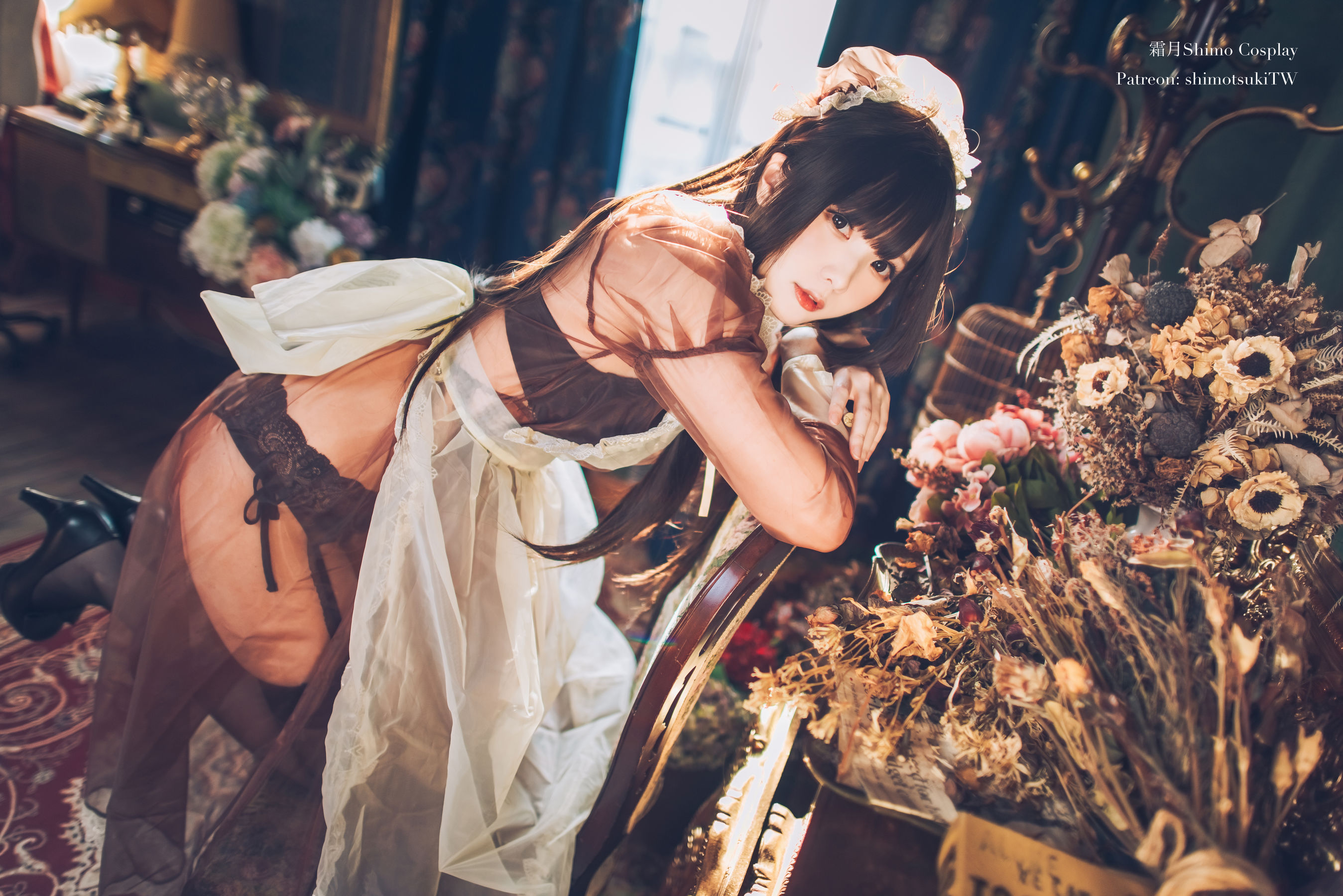 COS Welfare Weibo Girl Paper Cream Moon Shimo -Maid