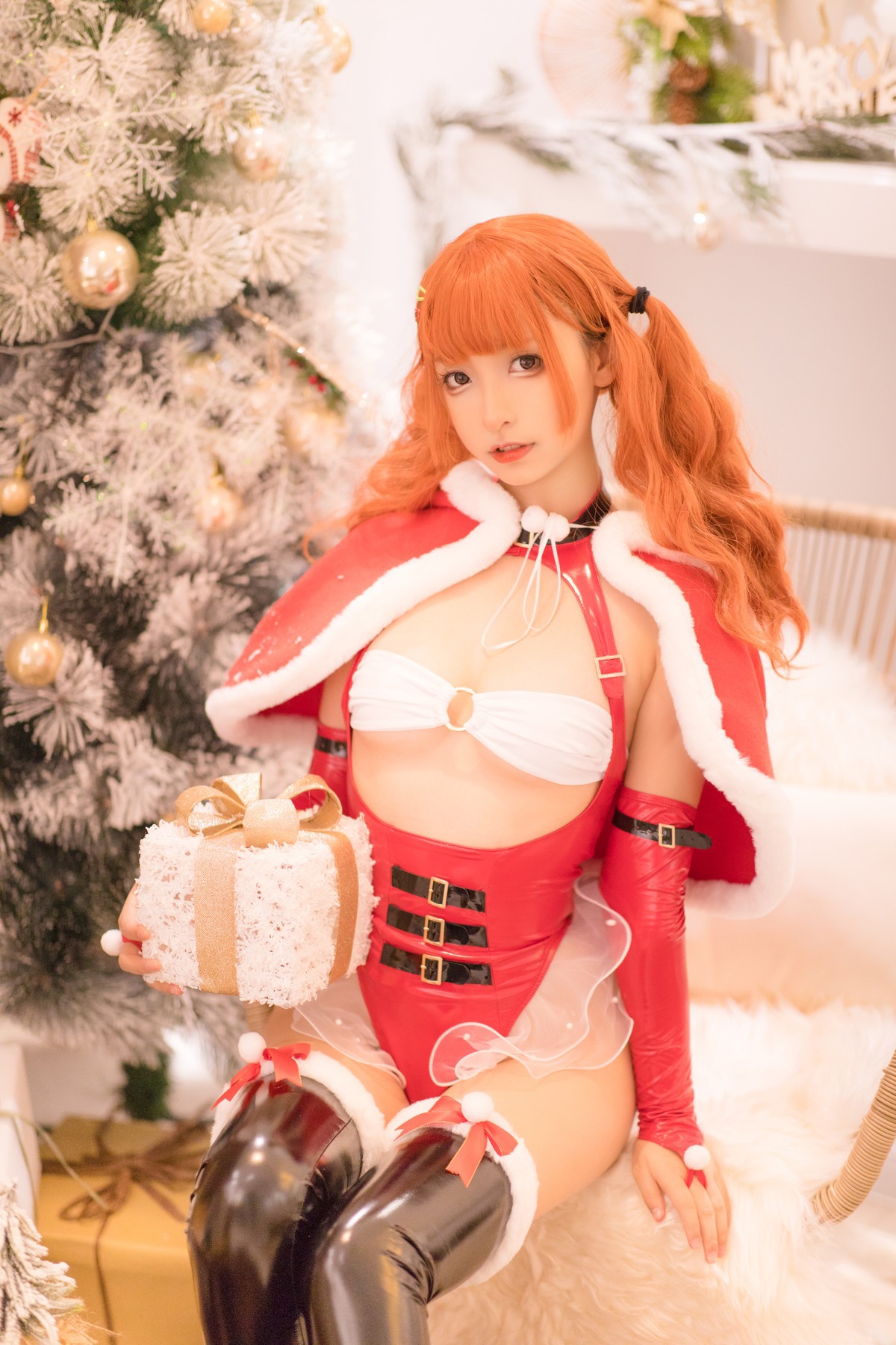 Kagurazaka Mafuyu Cosplay Christmas Queen 圣诞