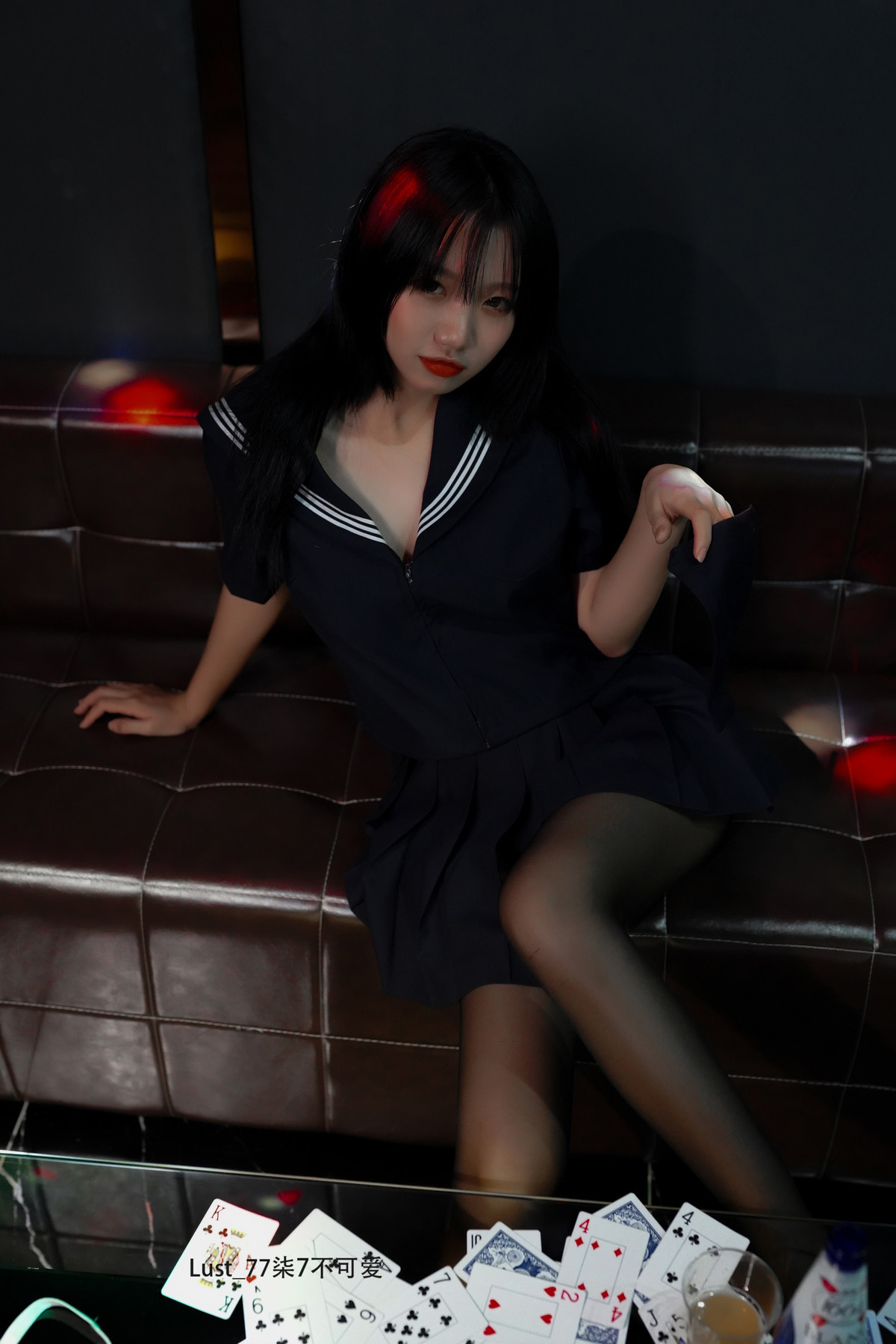 Cosplay Qiqi, be good, contrast JK girl Set.03