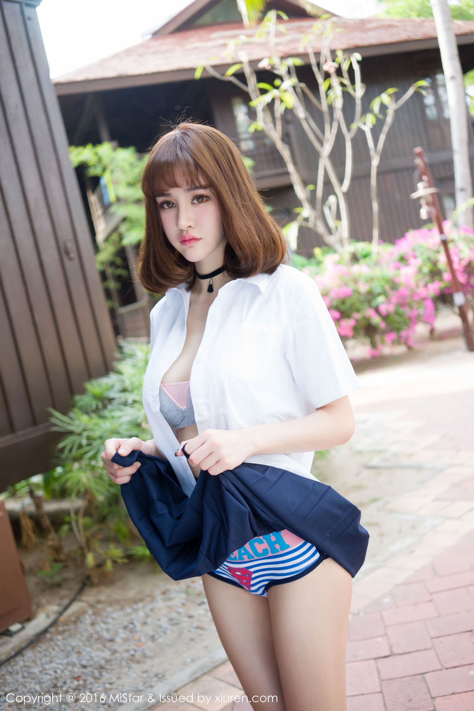 Cheryl Green Tree Langkawi Travel bikinischool uniform Meiyan Club Mistar Vol.076