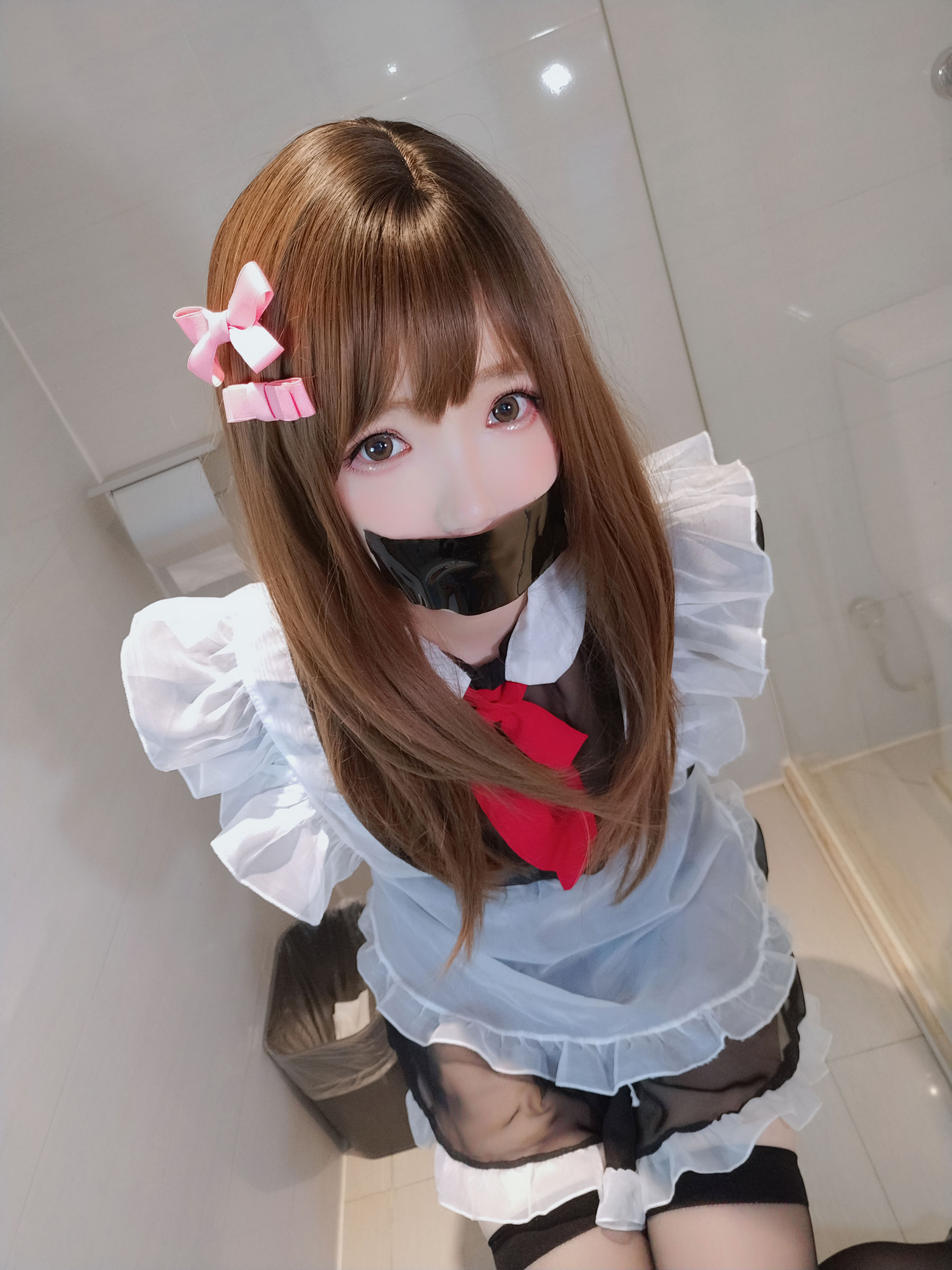 Net Red Coser Photo Anime blogger Xueqing Astra -Bathroom Maid