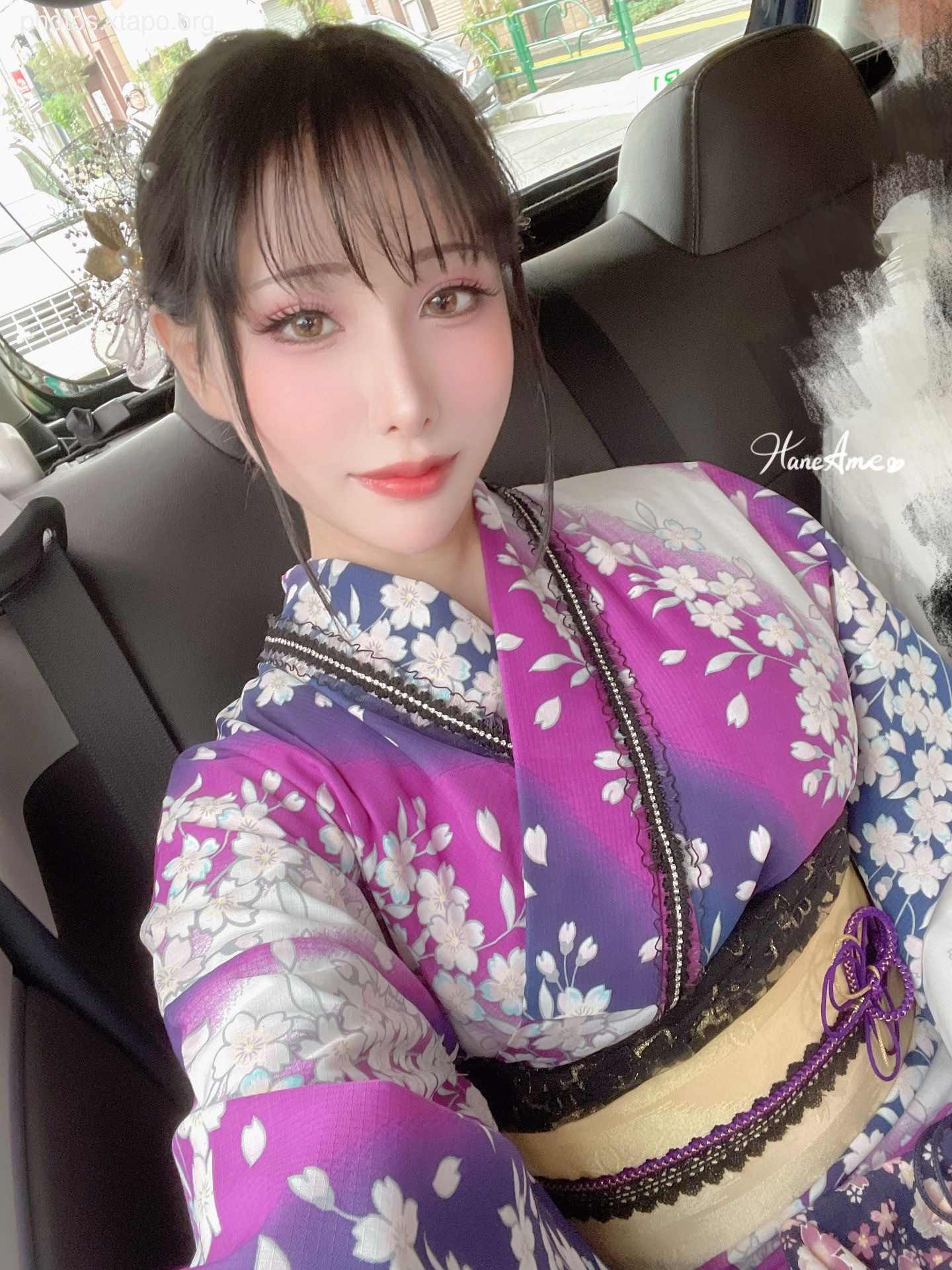 Violet summer yukata