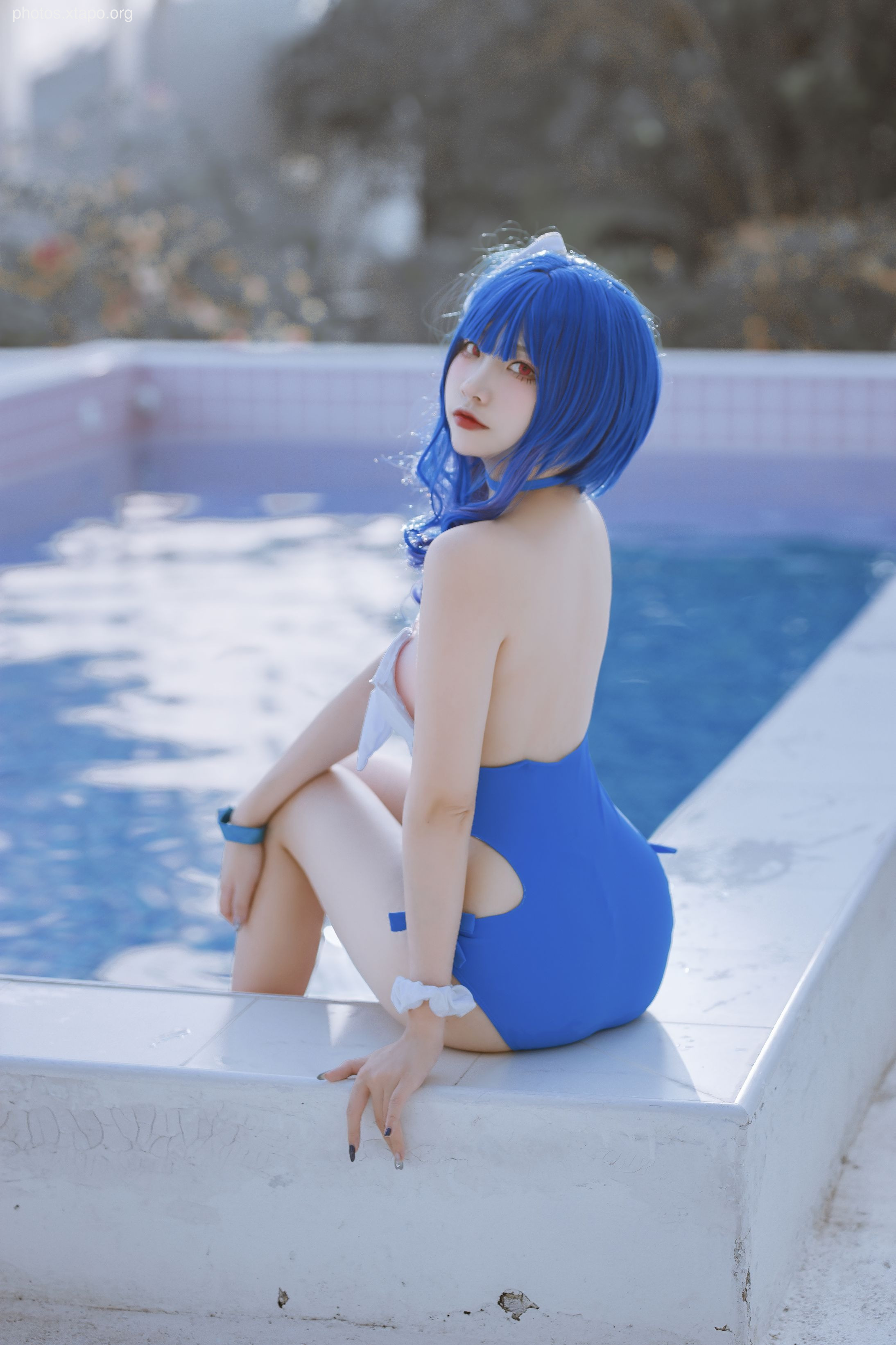 Erzuo Nisa Blue Bora Swimsuit 20p-364MB