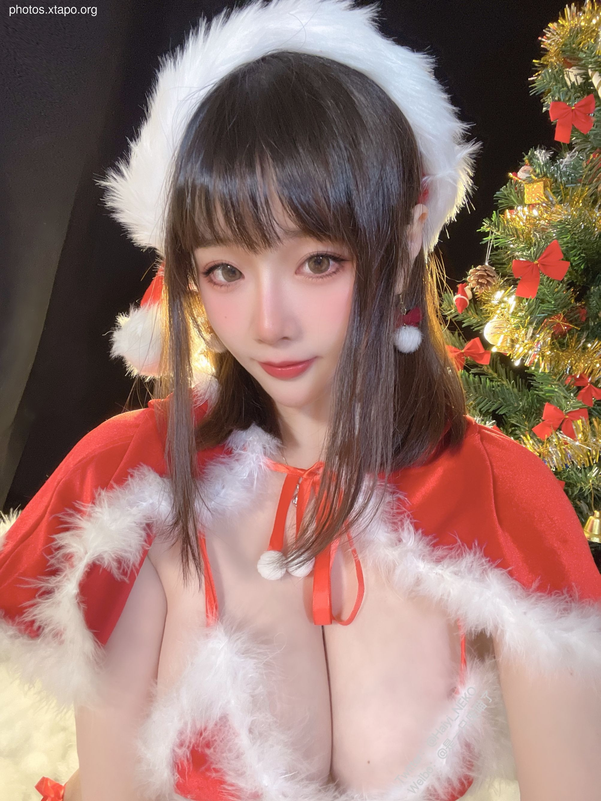 A waste meow Christmas bikinidress 72P3V-620MB