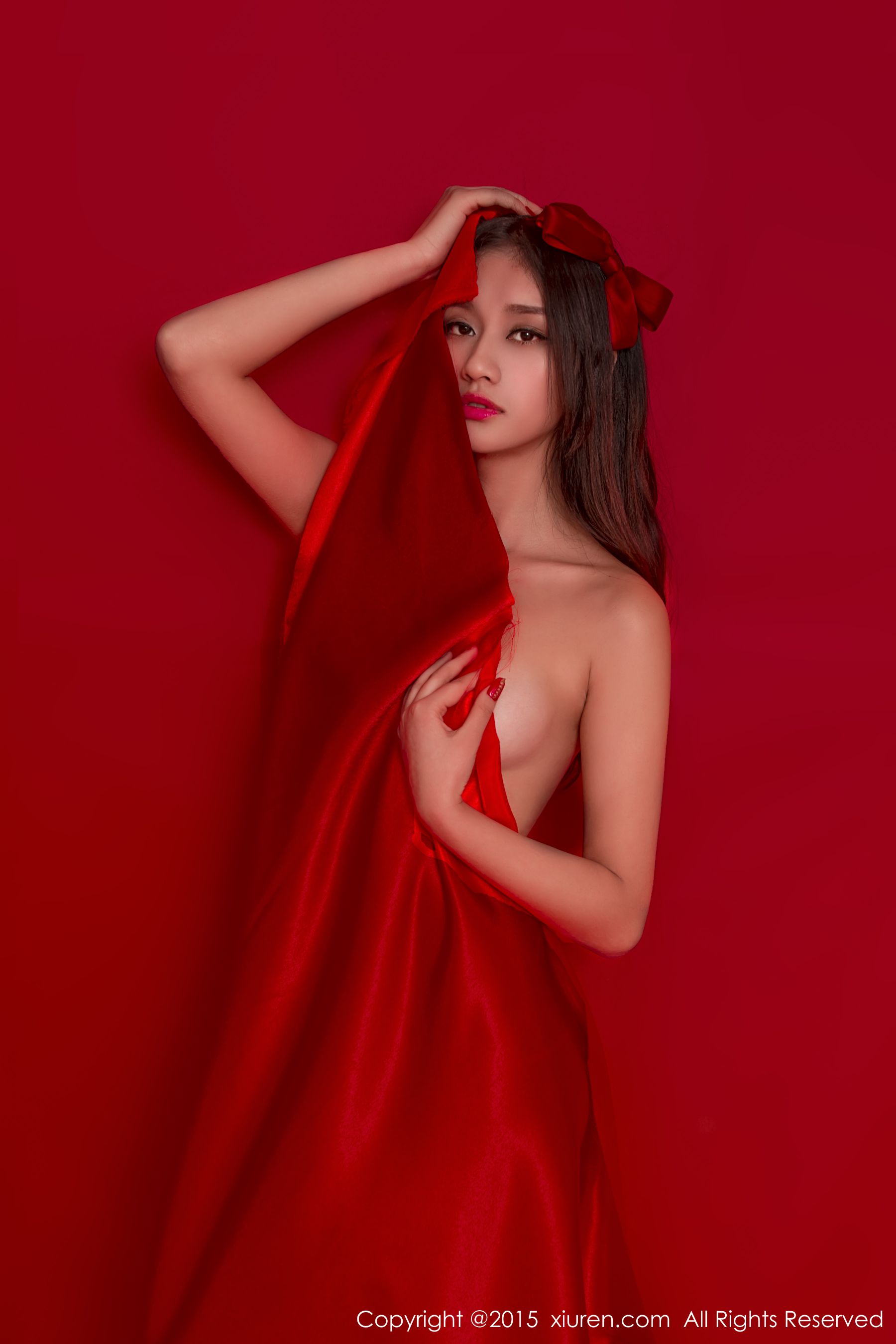 Sister Shi Yu's Red Background Theme Xiuren No.282