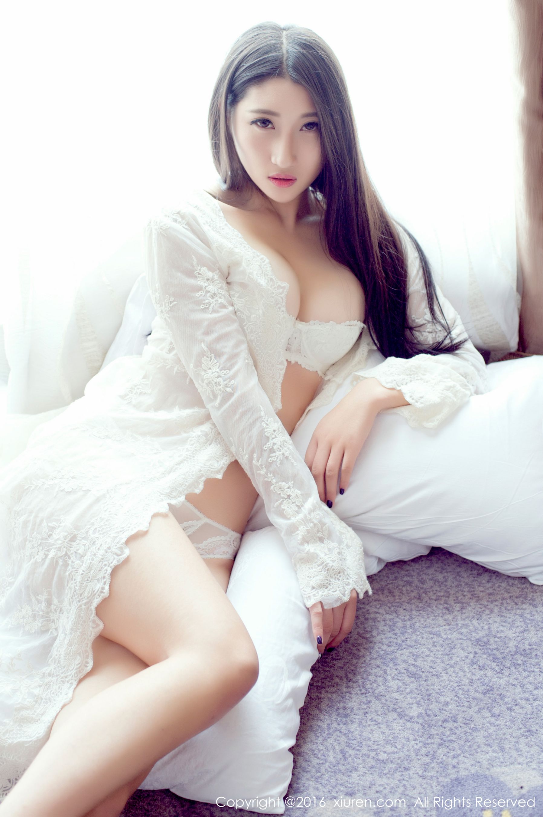 Su Yunjin's Semi -Transparent Stockings Wet Body, Lace Pales, Hotel vacuum bathrobes Xiuren xiuren No.632