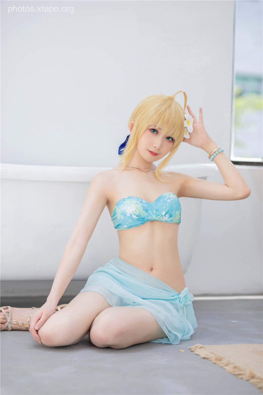 Frontier v - Artoria Pendragon Swimsuit 40P45M