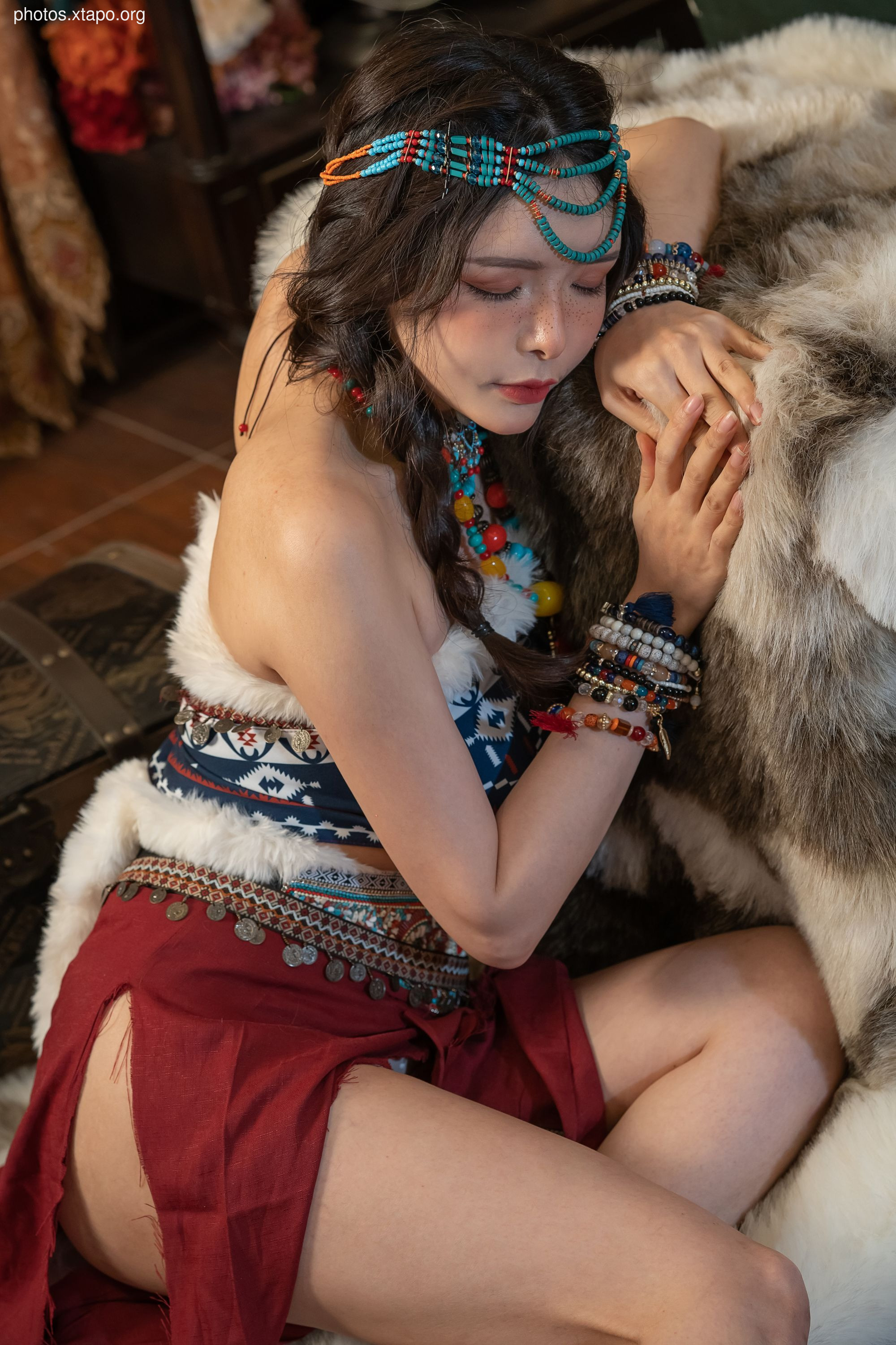 Autumn and Corgi (Xia Xiaoqiu Qiuqiu) -The freckles girl 34P -465MB