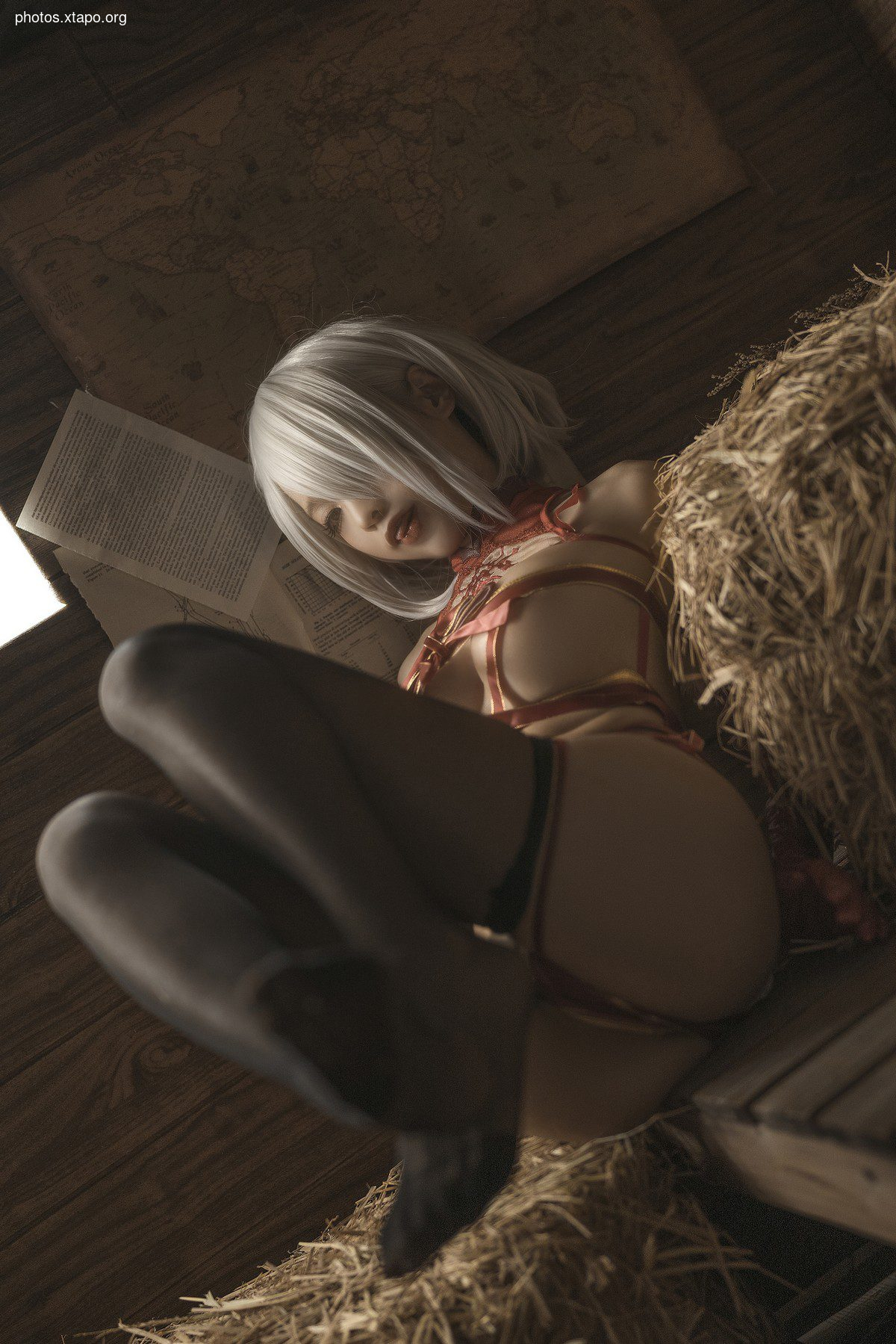 Anime blogger Stupid Mo Momo 2B Christmas theme Private House Sexy Streaming Christmas Gift Show Hot Body Extreme Live Photo 70p