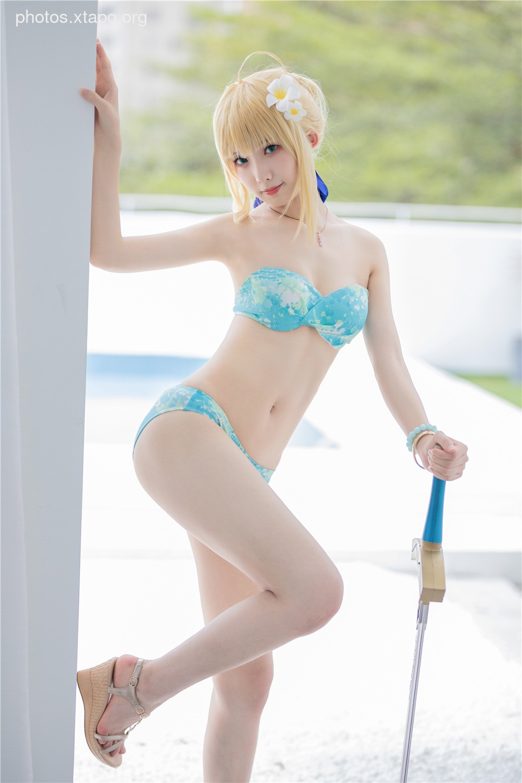 Frontier v - Artoria Pendragon Swimsuit 40P45M