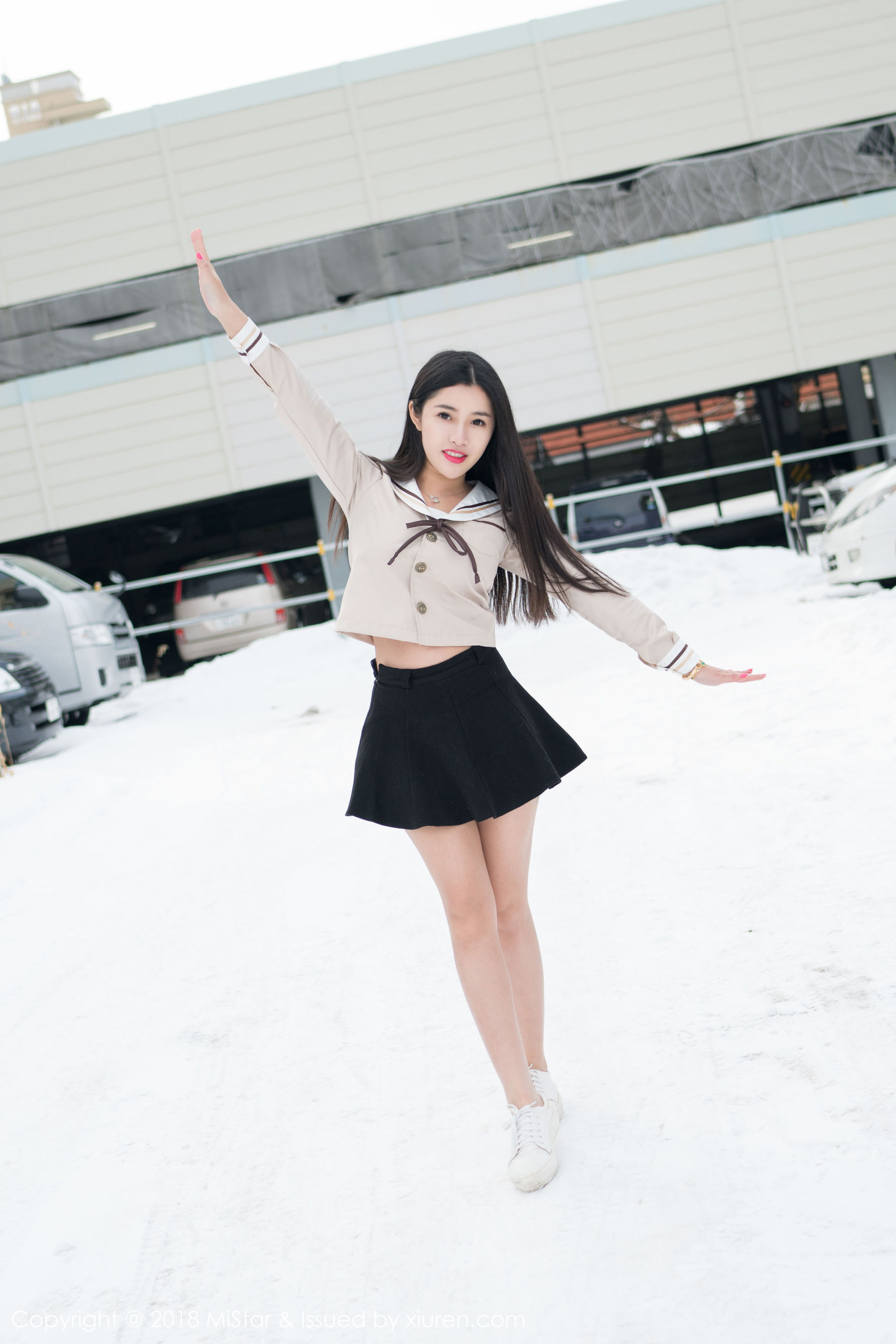 Chen Jiajia Tiffany There are Beauty in the SnowSexy Belly Belly Meiyan Society Mistar VOL.216