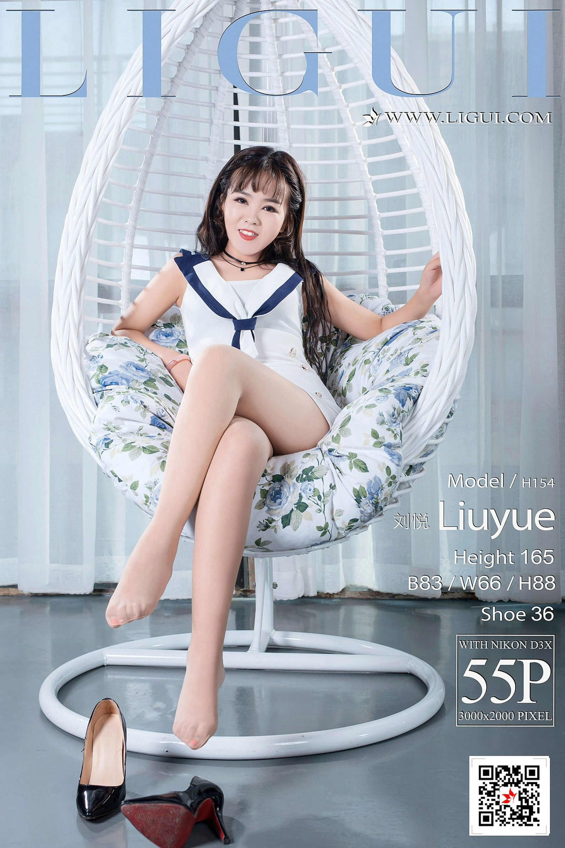 MODEL Liu Yue Langy Lang Chair Silk Beautiful Leg Ligui