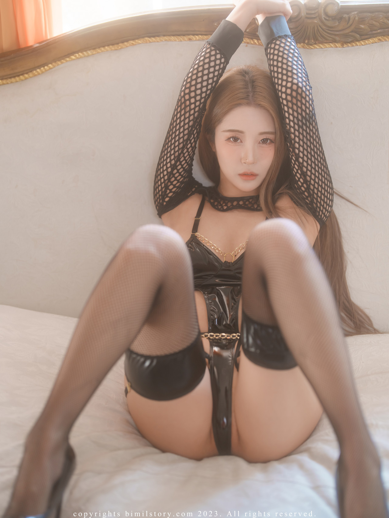 Jeong Bomi 정보미, [Bimilstory] Mesh and leather Body Set.01