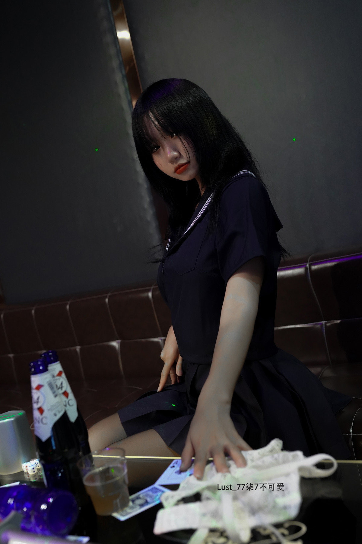 Cosplay Qiqi, be good, contrast JK girl Set.03