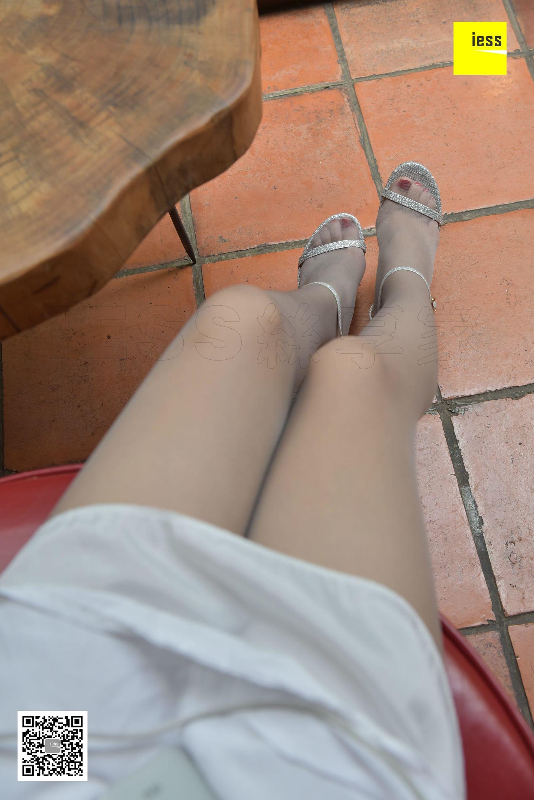 Seven -seven One word buckle sandals gray silk Different Thoughts to IESS Silk Enjoy Home 189