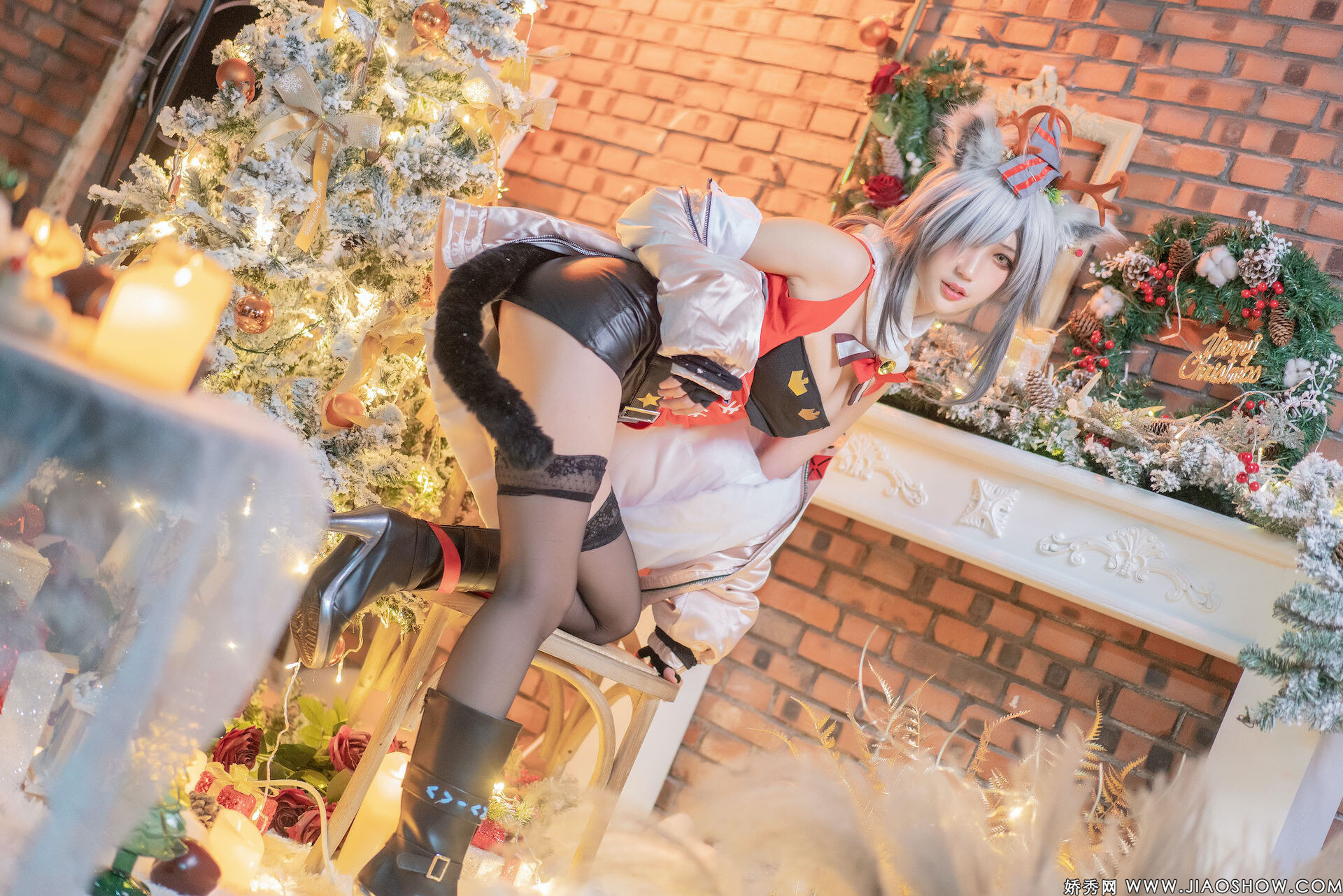 [Zhou Ji is a cute bunny] Christmas black Arknights Schwarz