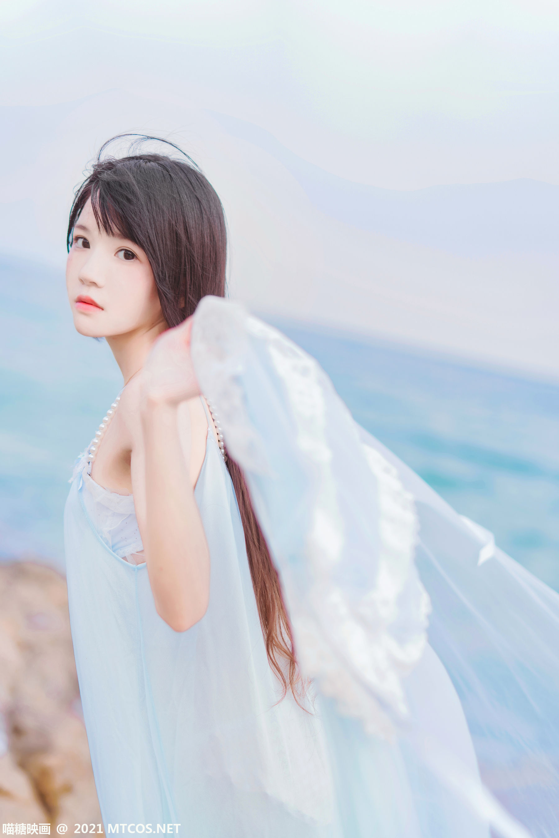 Meow Sugar Scales VOL.380 Seaside long skirt