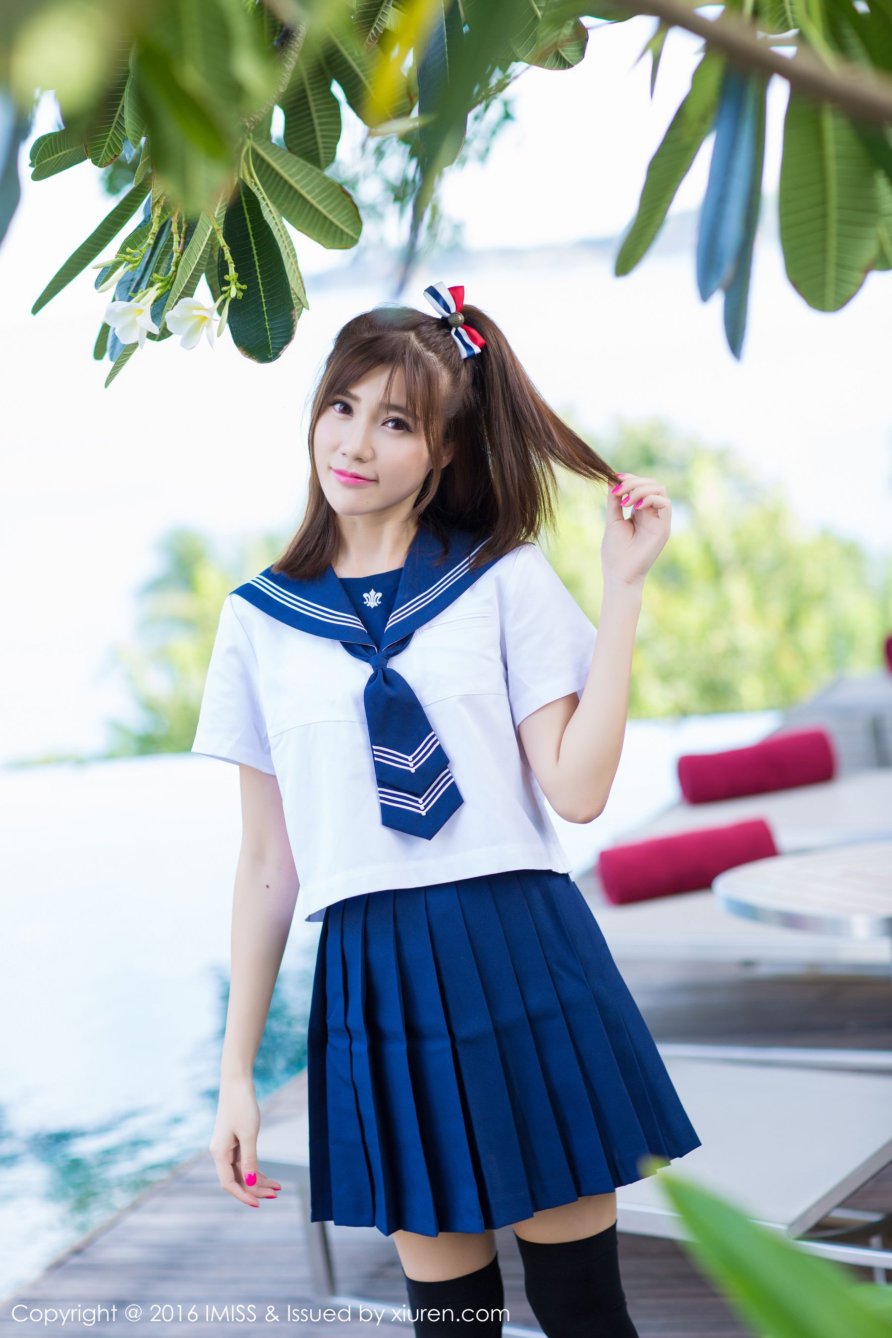 Sandy Chen Tianyang Pure School Uniform SeriesSexy Bikini Aimi Club Imiss Vol.134