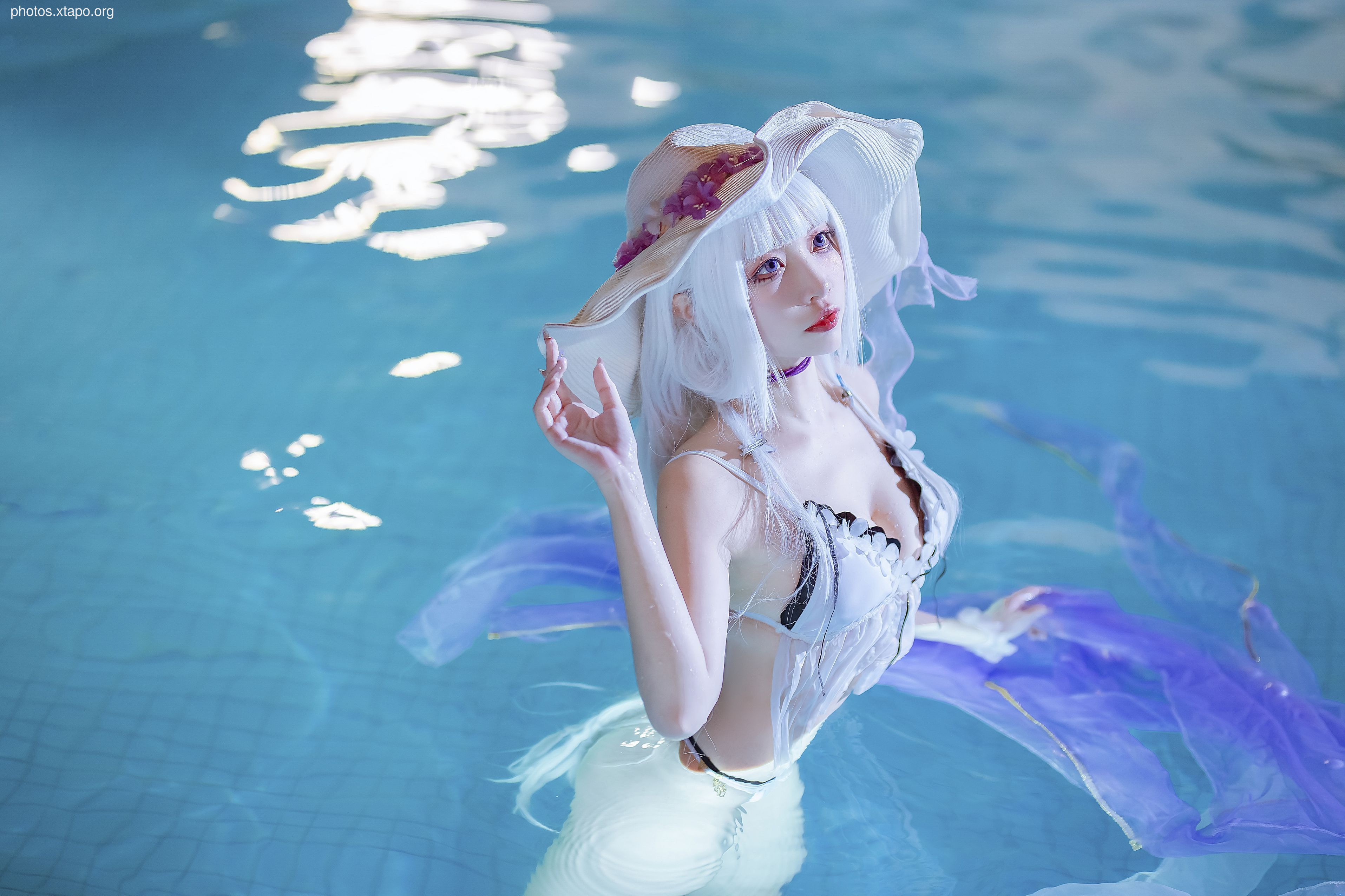 Erzuo Nisa Blue Right Swimsuit 39P-430MB