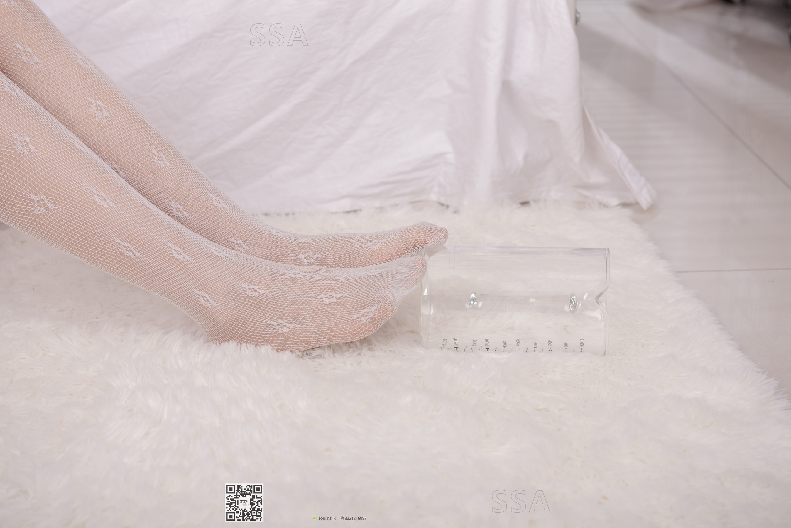 SSA Silk Club Super Clear Photo NO.148 Junjun pink maid dress white silk