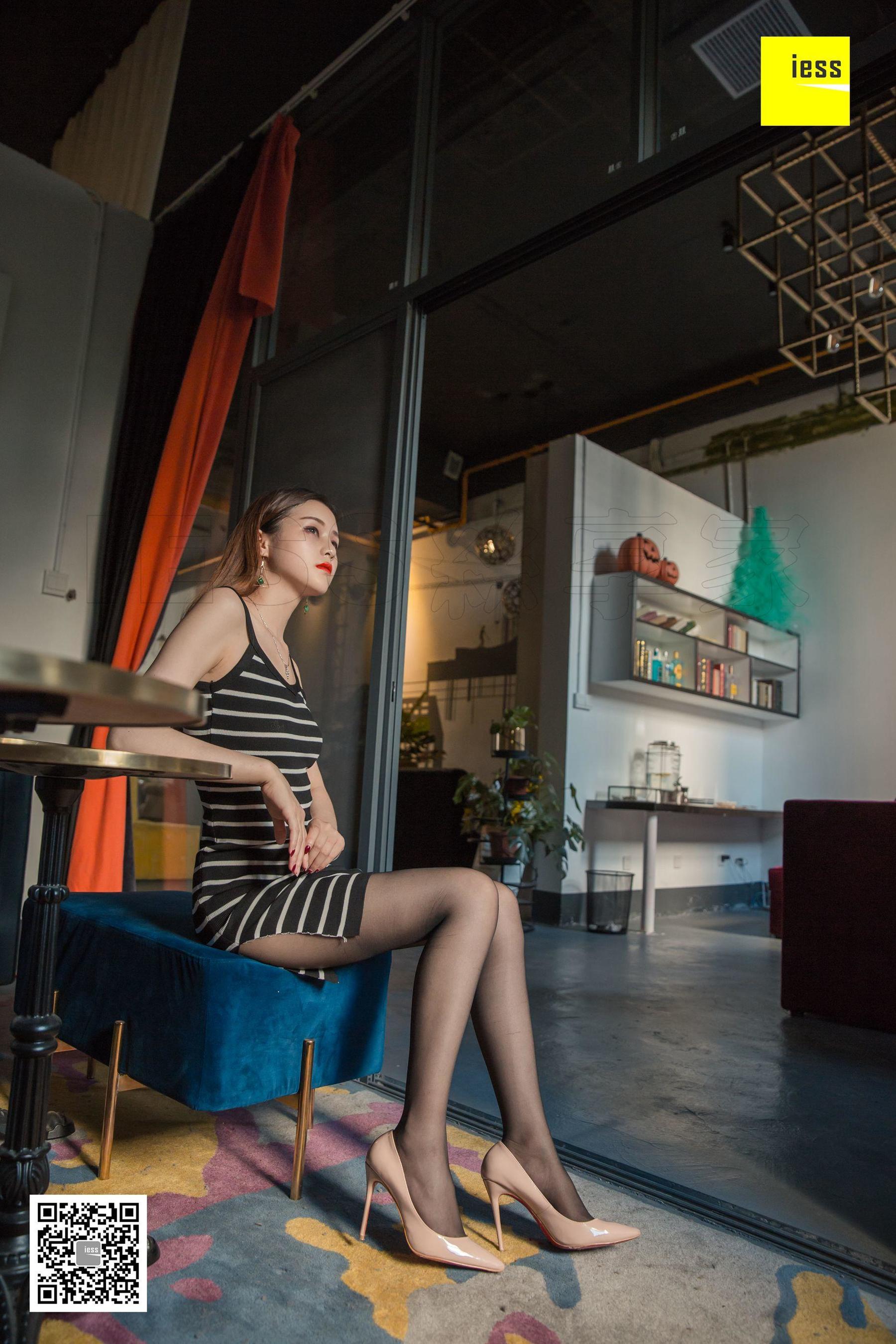 Jiumei Nine Messing Sleeping Skirt Black Silk Different Thoughts to IESS Silk House 262