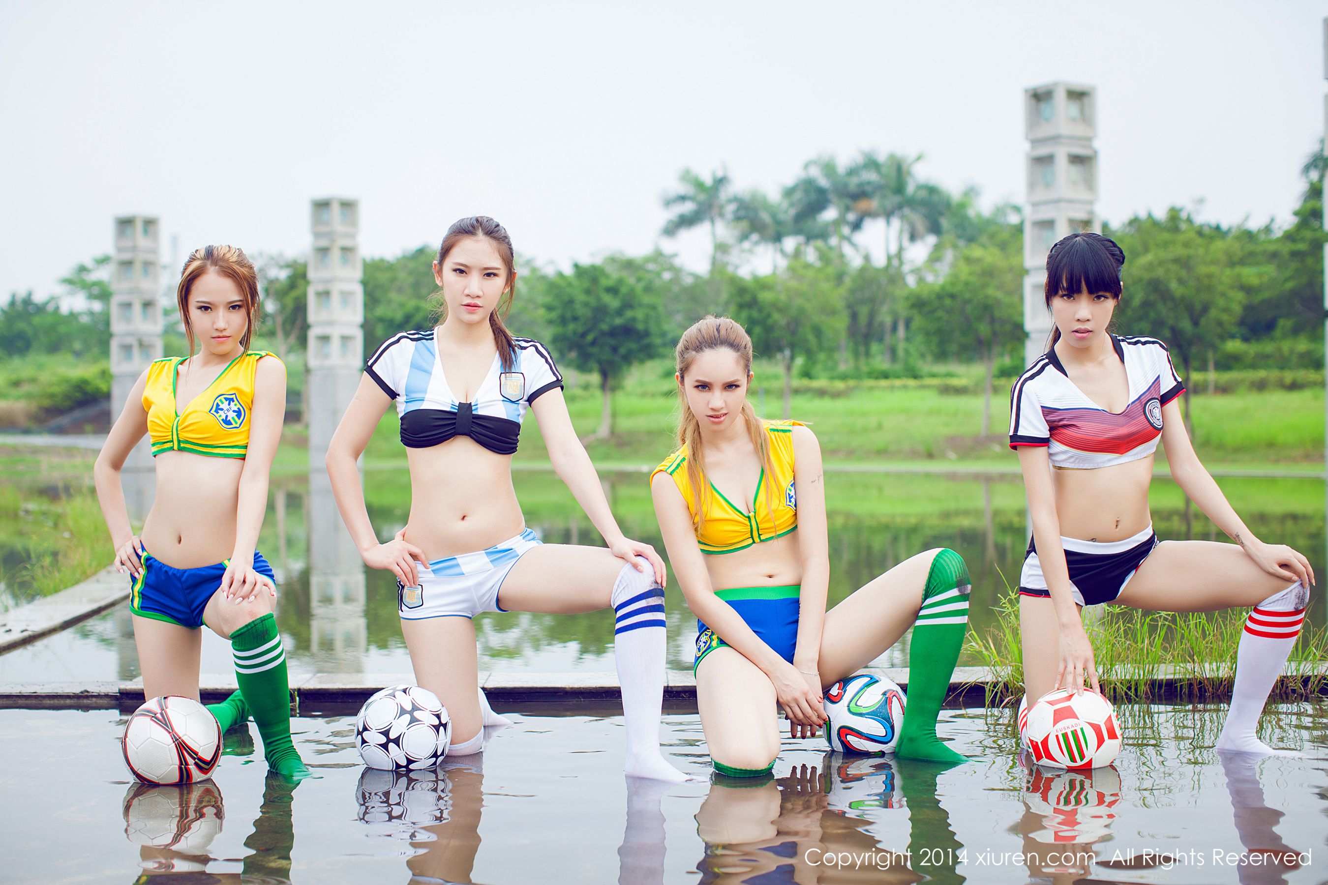 2014 Brazil World Cup Football Baby Collection Xiuren No.159