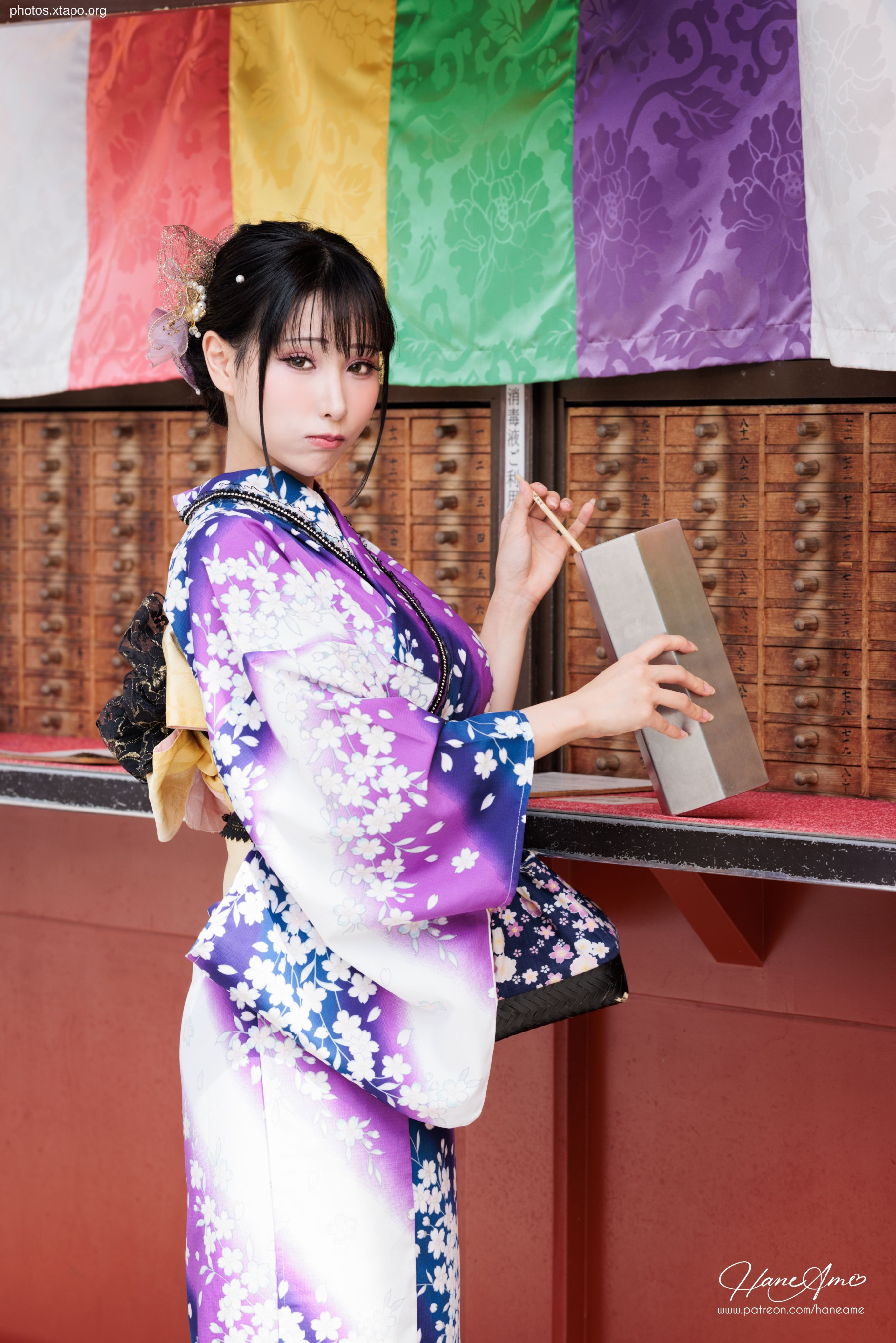 Violet summer yukata