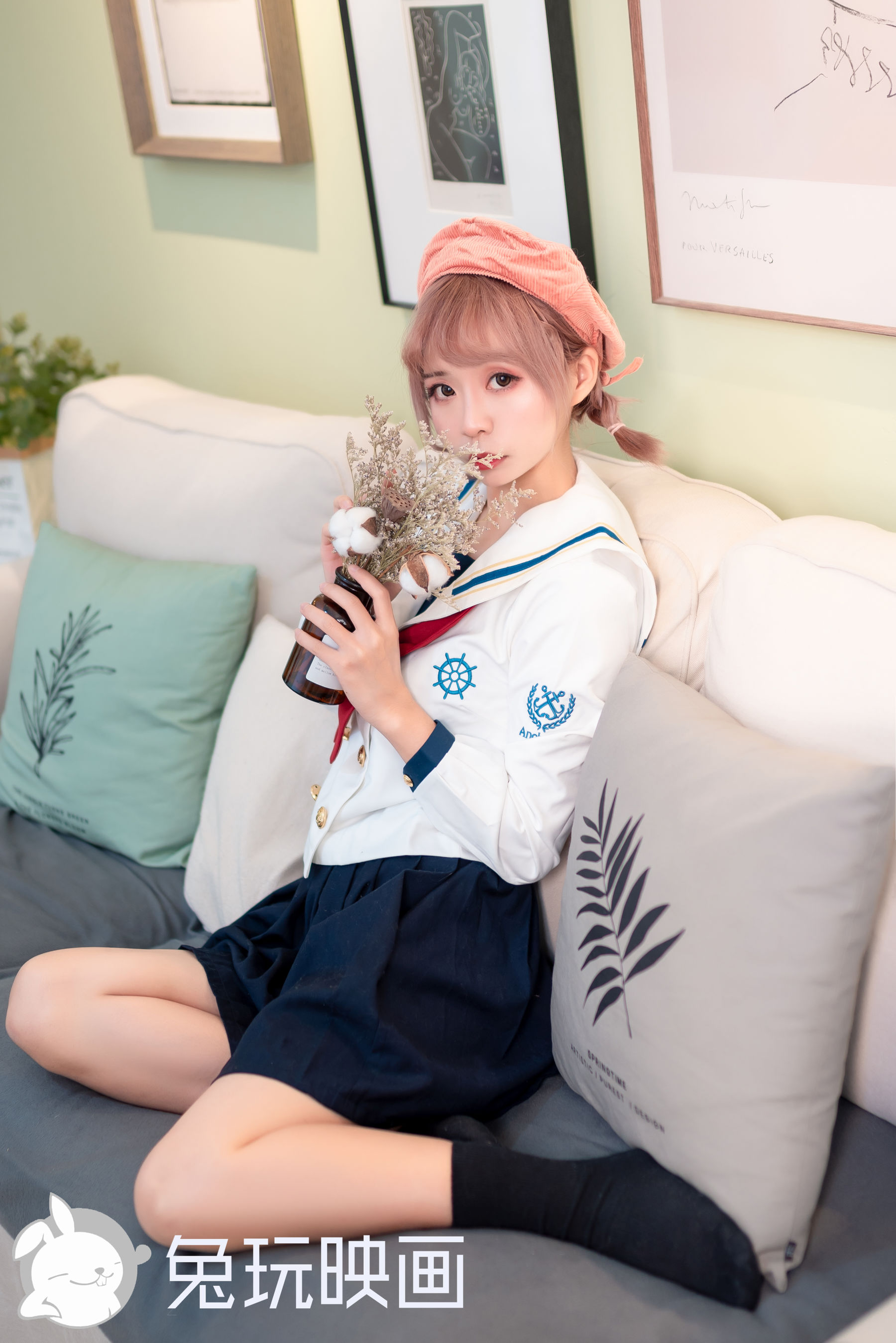 Rabbit Playing -JK Uniform Vol.040 Playful Girl