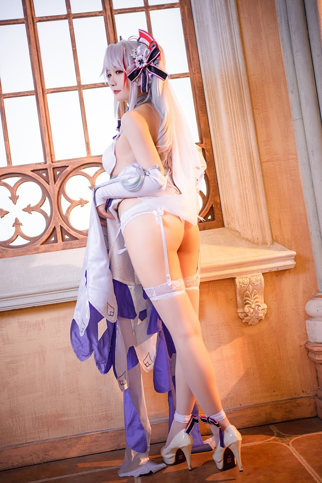 Cosplay Star Chichi Hoshilily Secret Garden Organ Wedding Dress