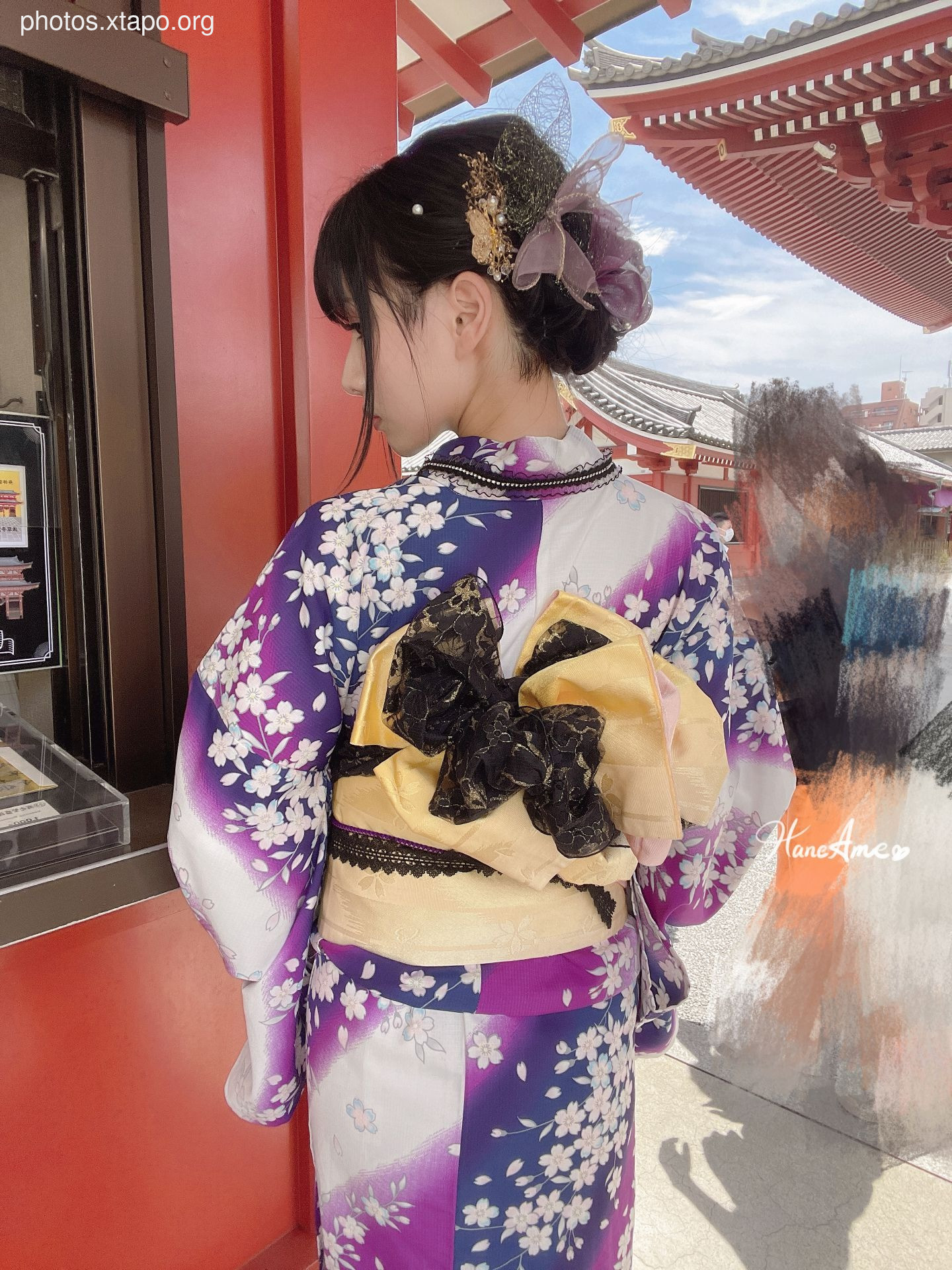 Violet summer yukata