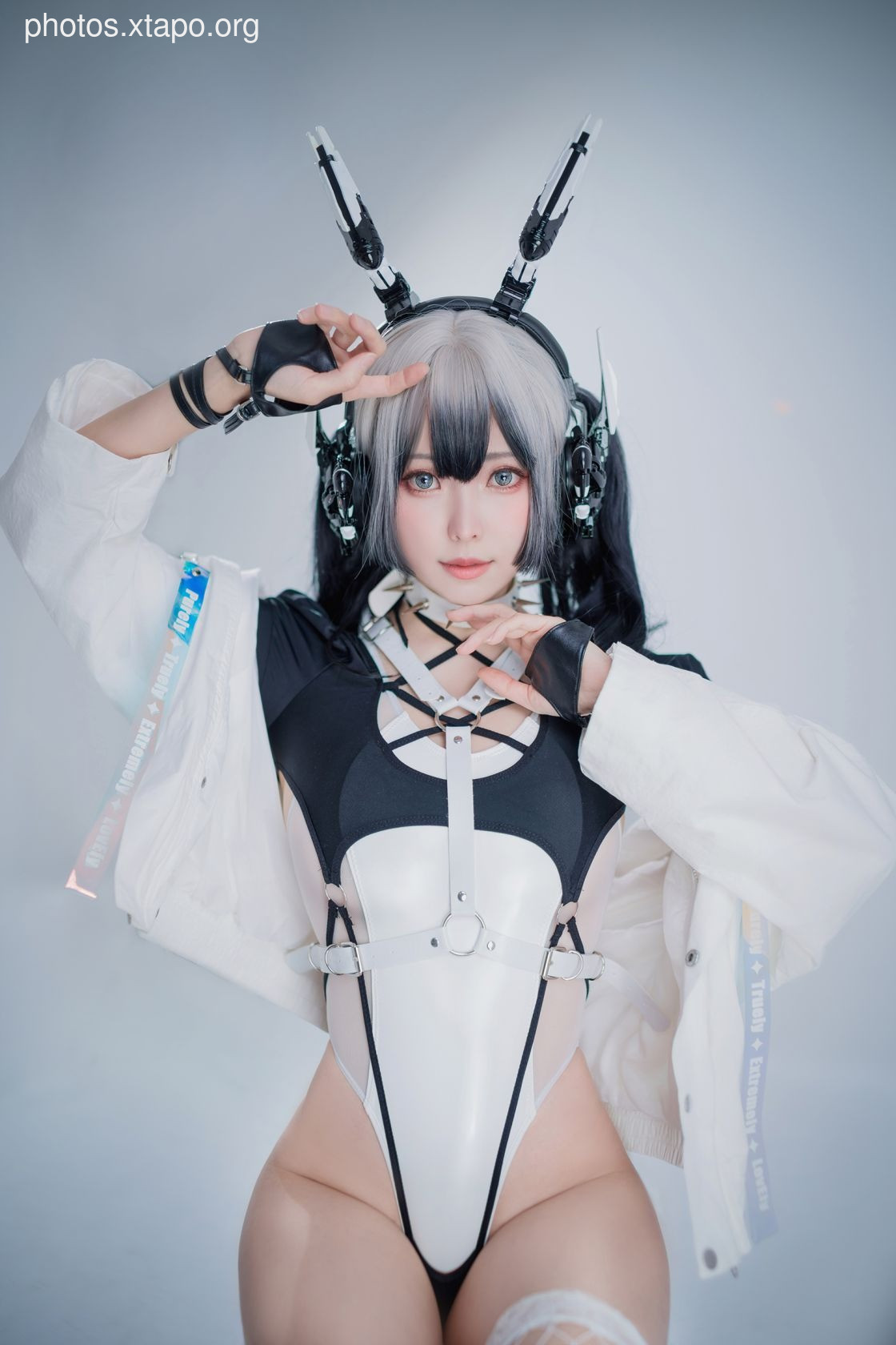 D- White cybergirl