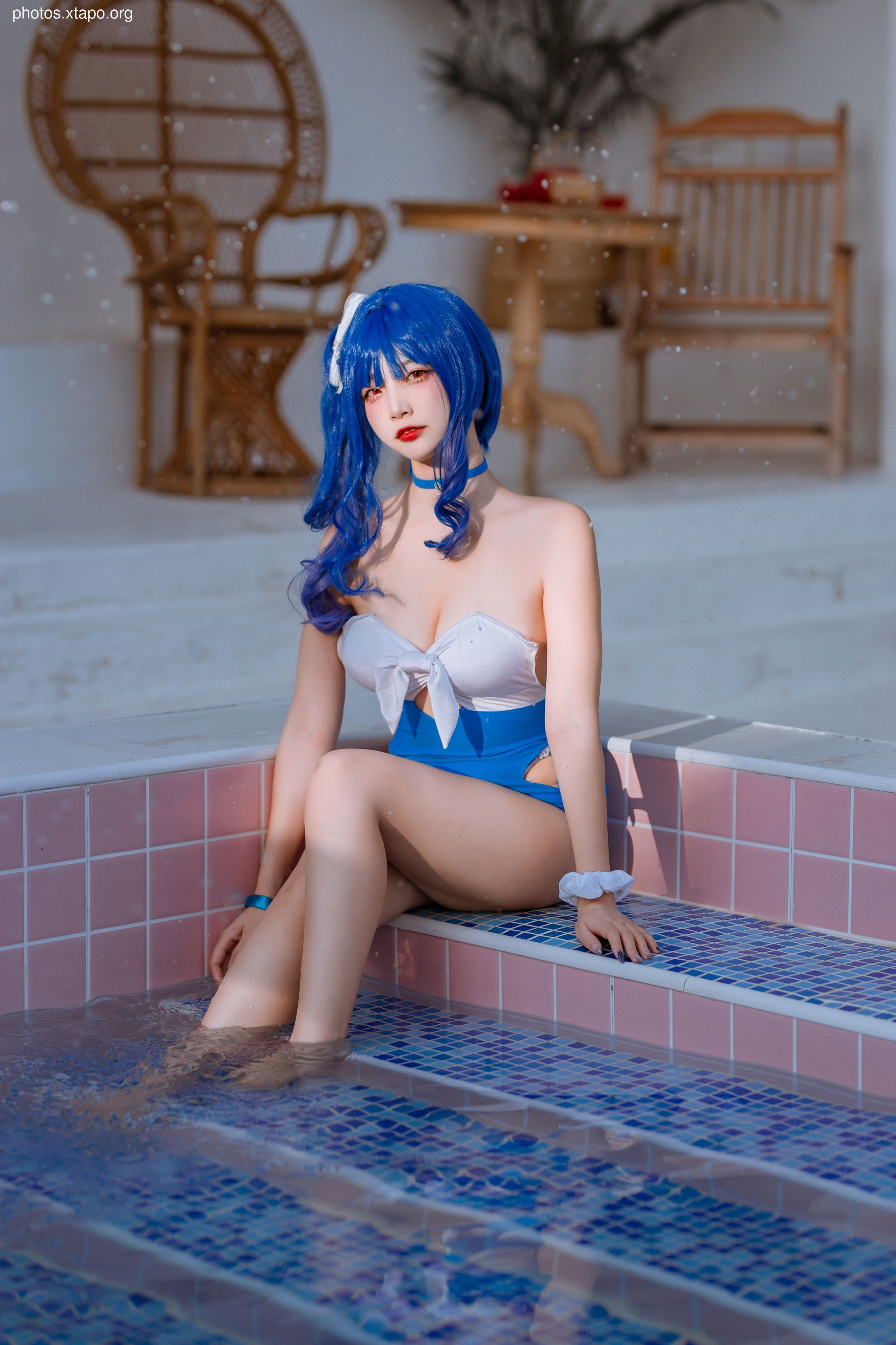 Erzuo Nisa Blue Bora Swimsuit 20p-364MB