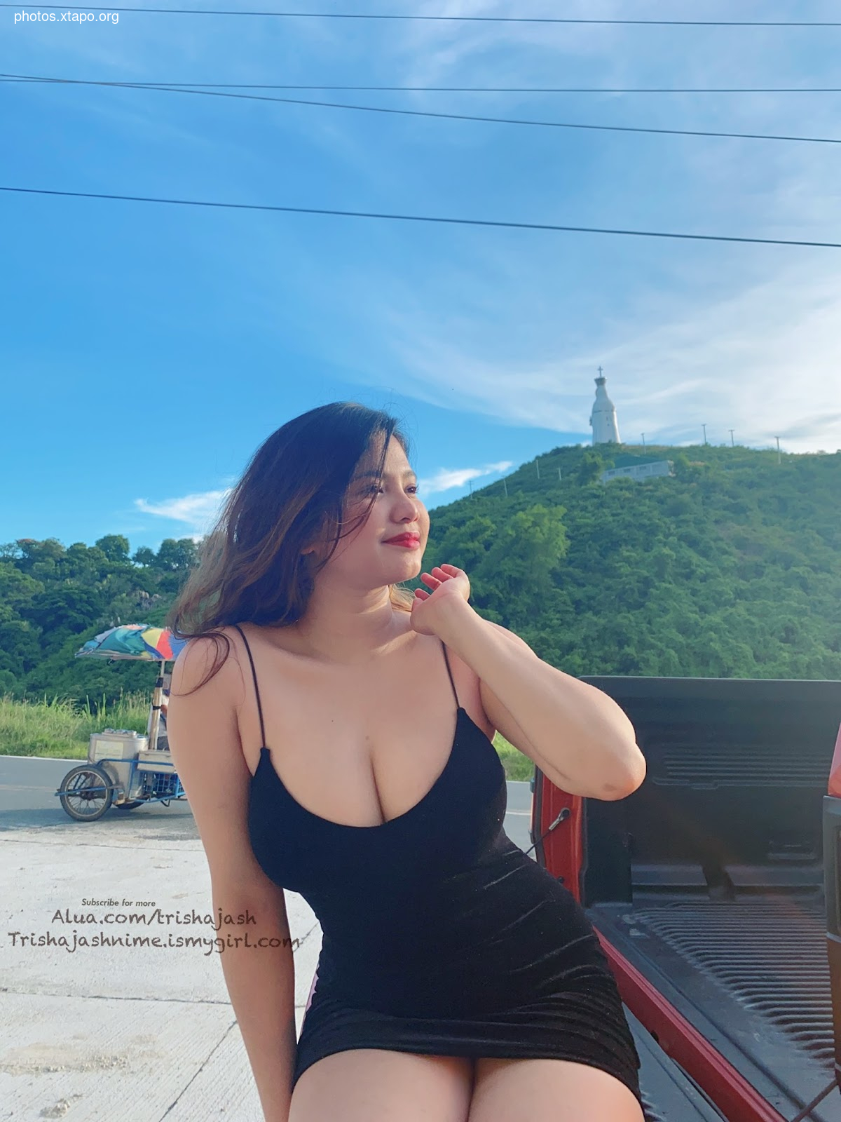 Trisha outside f nime,