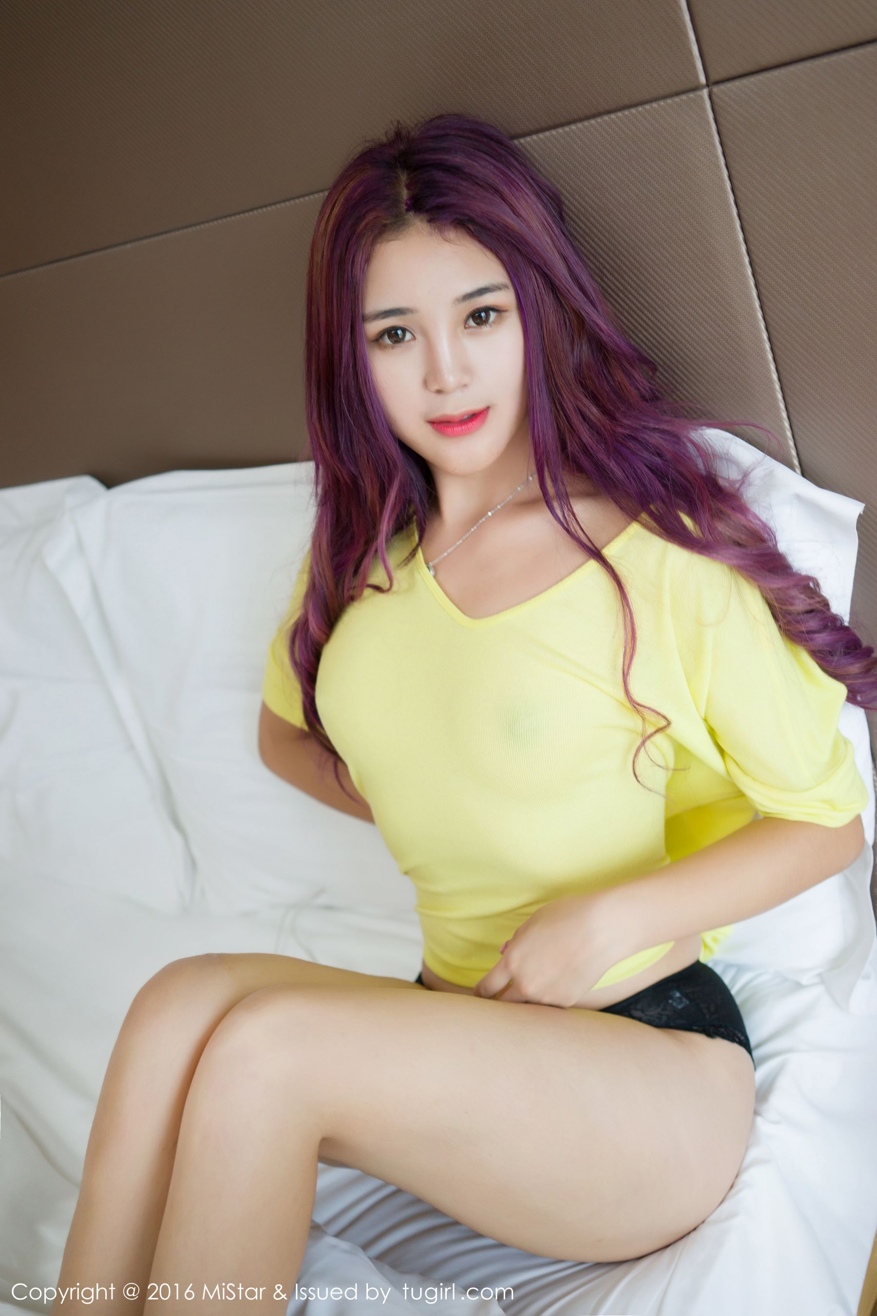 Candiceonly Purple Long -haired Beauty from Hong Kong Meiyan Mistar Vol.105