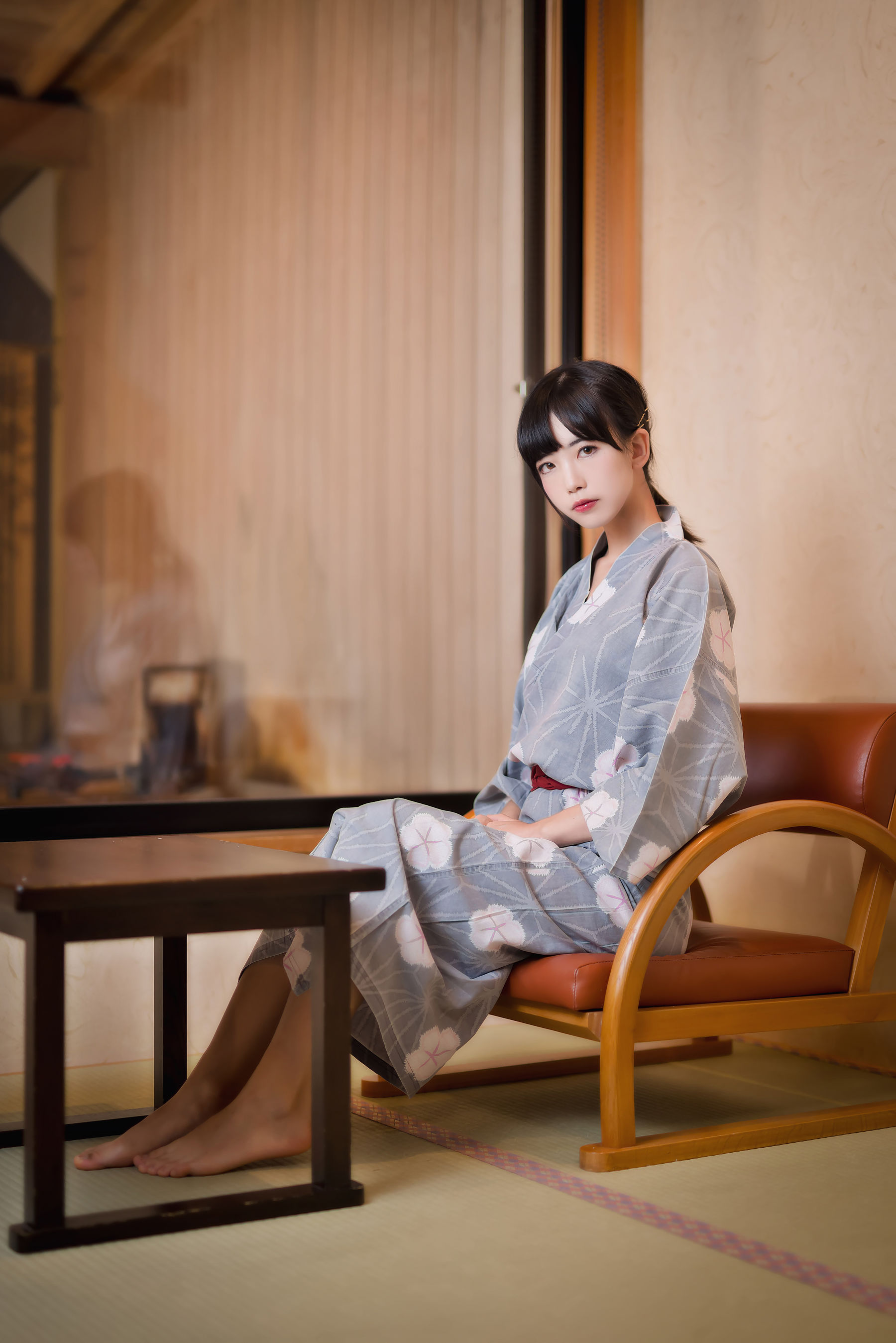 COS Welfare Anime blogger Shui Miao Aqua -Hot Spring Kimono