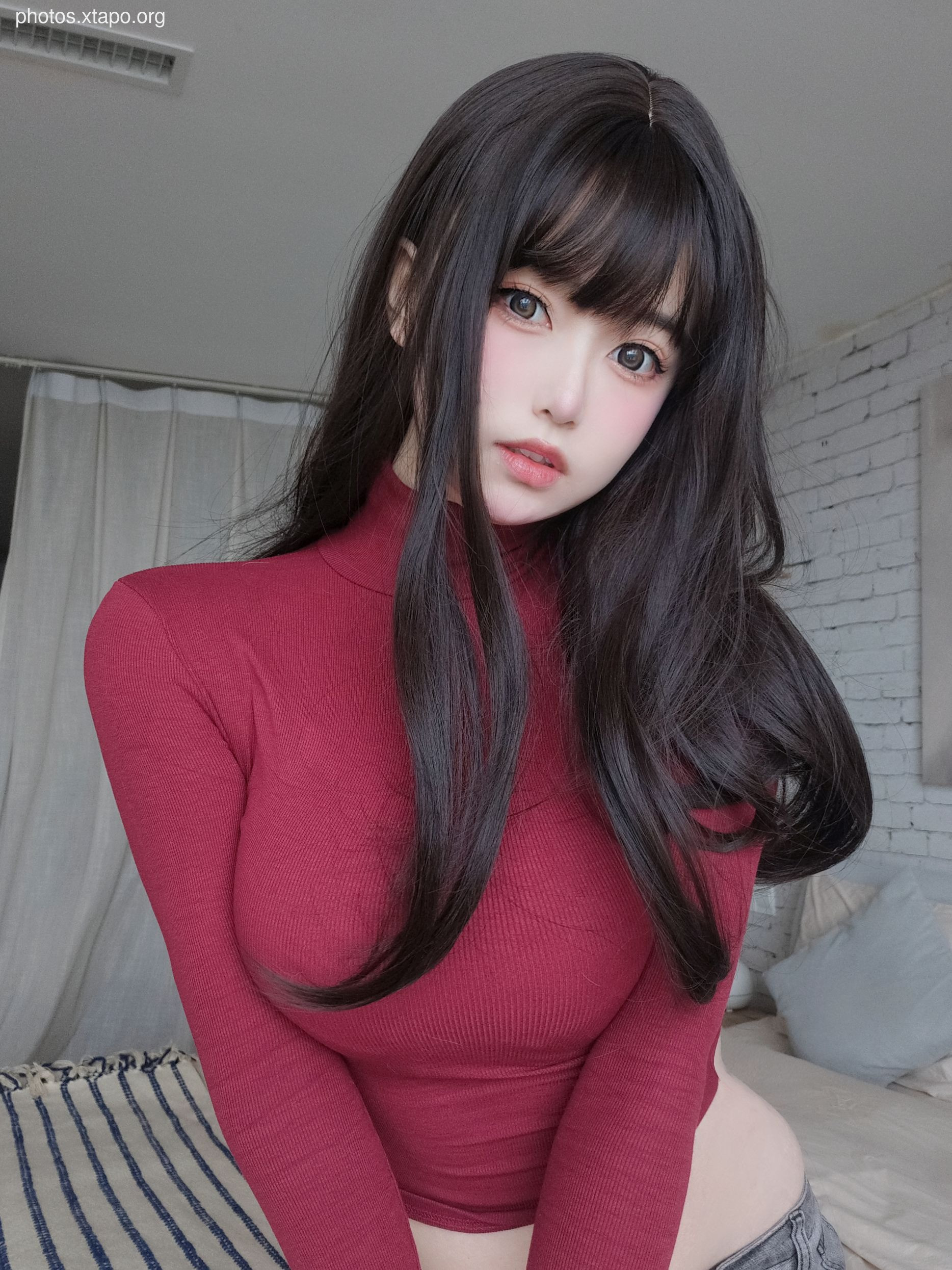 The full sister of the heroine K red sweater