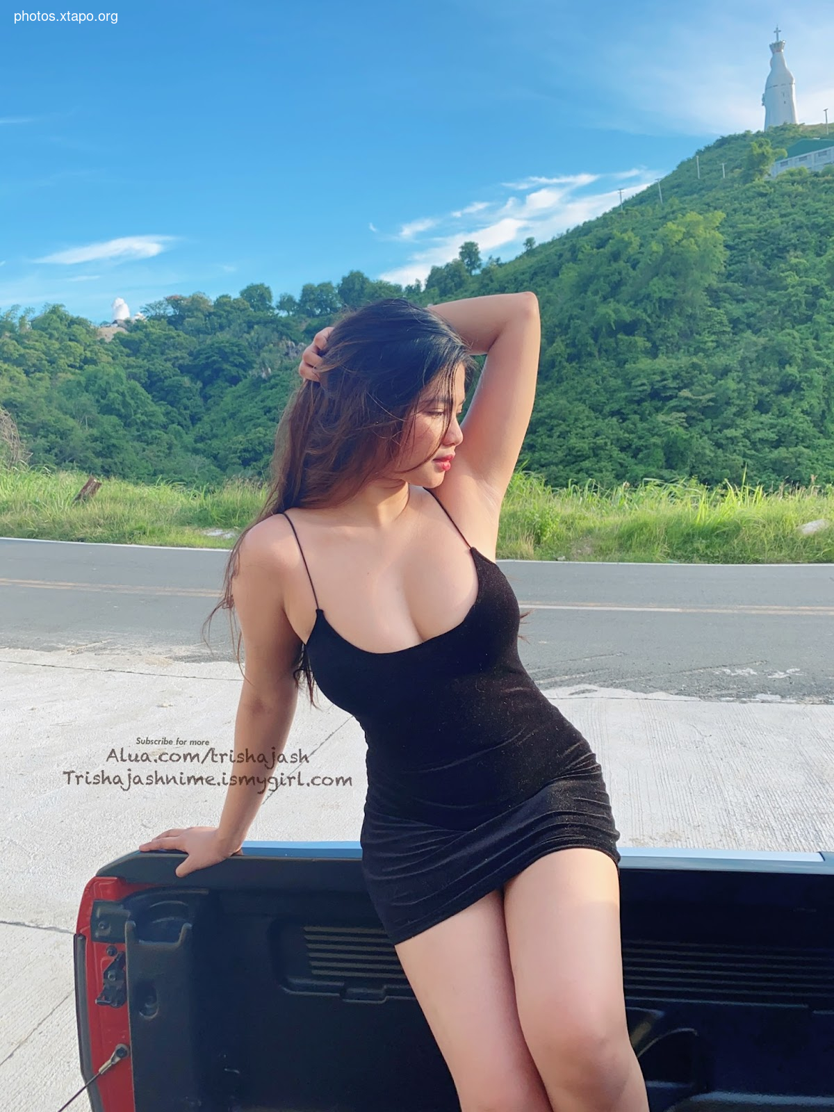 Trisha outside f nime,