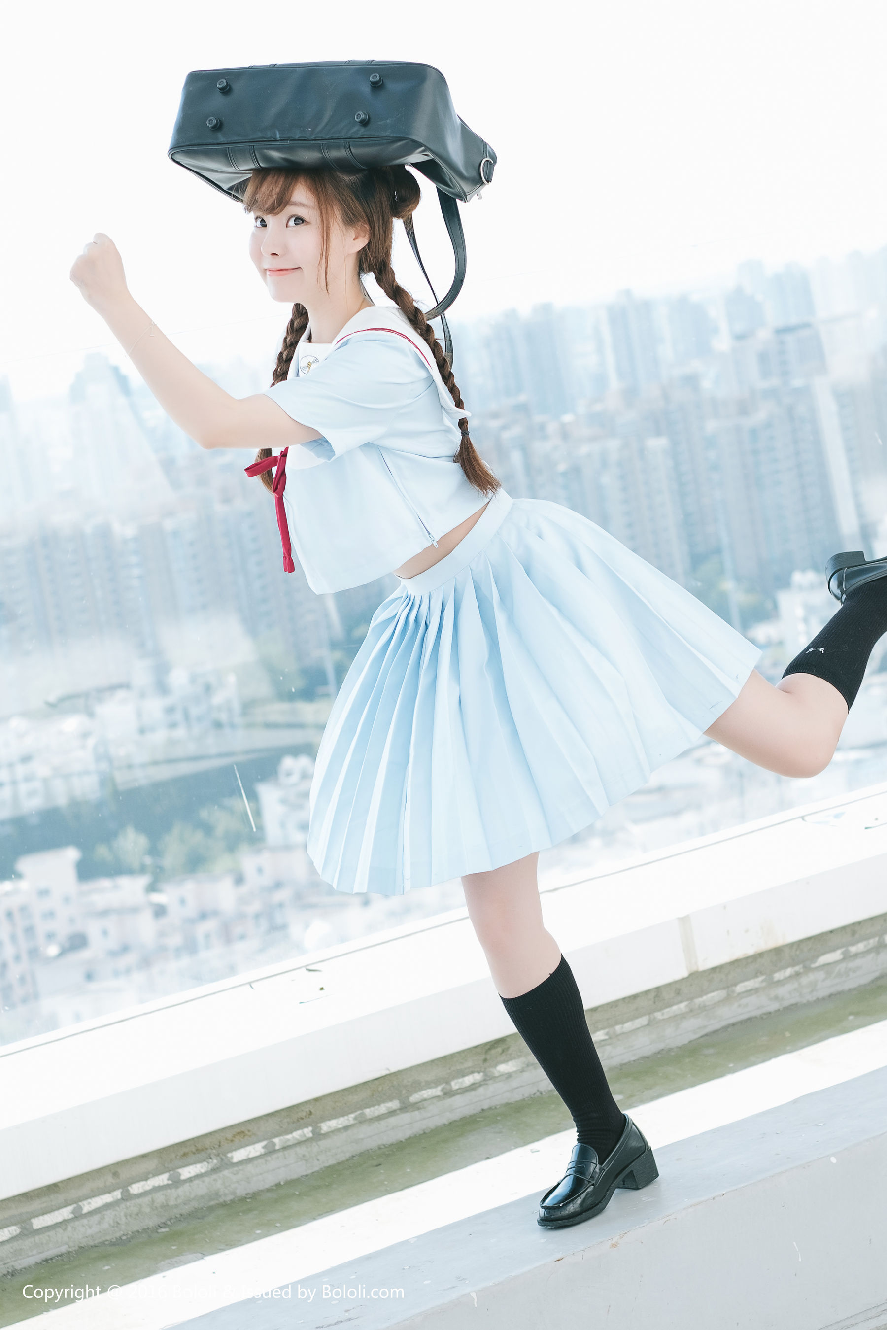 Liu Yanqi Japanese School Uniform Girl Qi Meng Culture KIMOE VOL.025