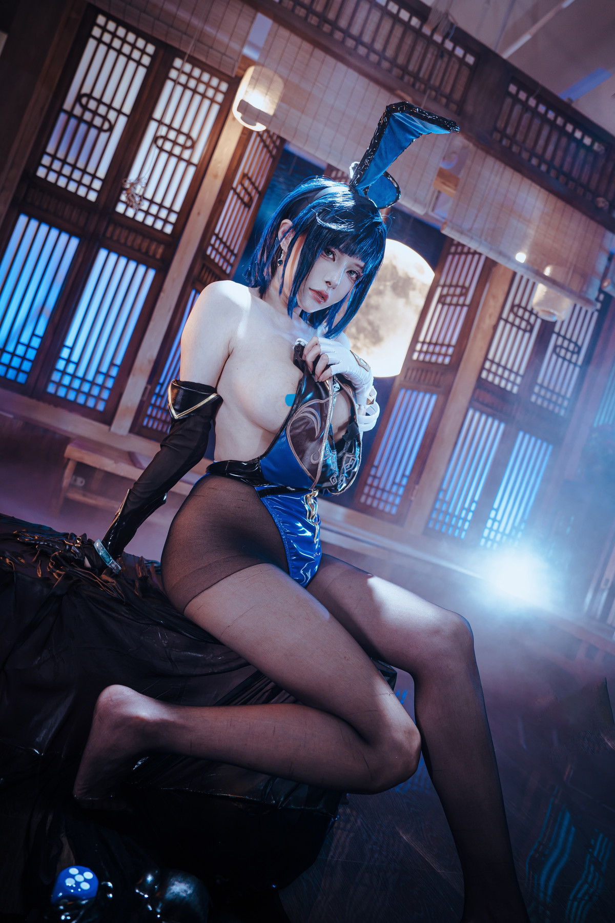 Cosplay Xia Xiaoqiu Qiuqiu Yelan Bunny Girl Set.01