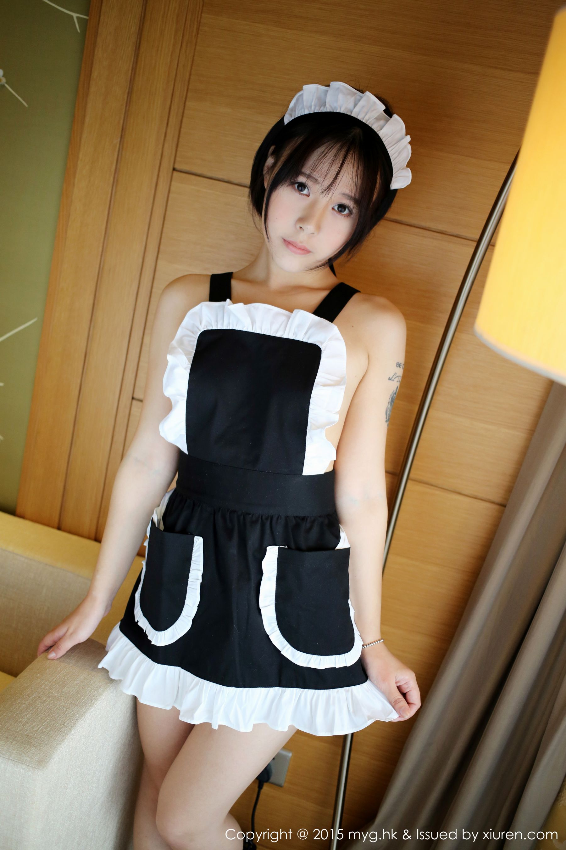 Evelyn Alley Sexy Maid Costume Miyuan Pavilion Mygirl VOL.157