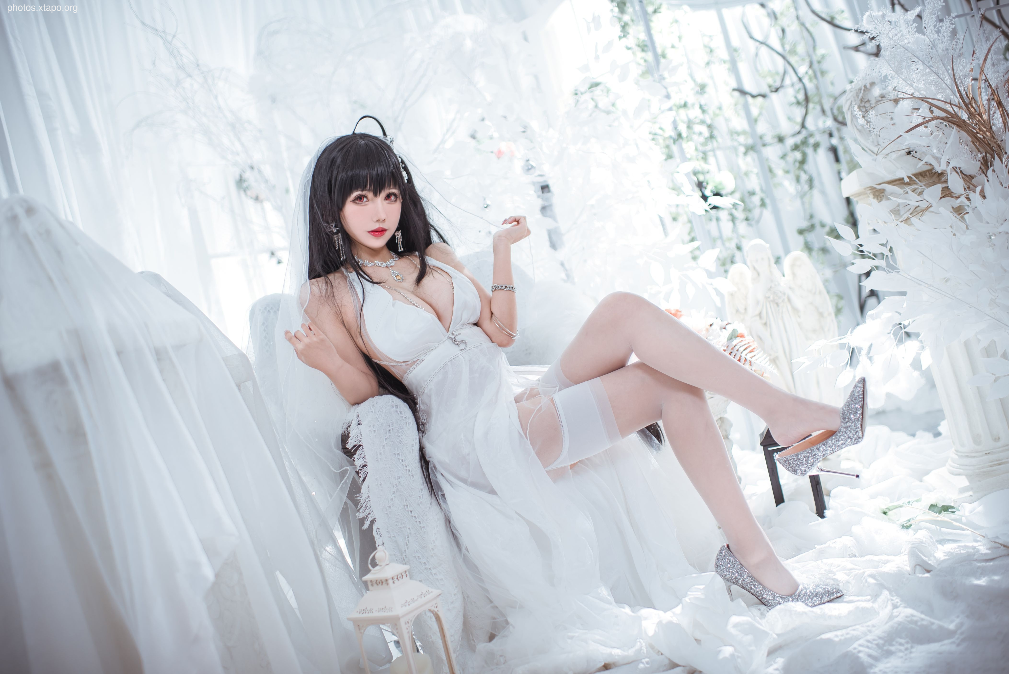 Fairy Moon Dafeng Pure White Wedding Dress 30p-189MB