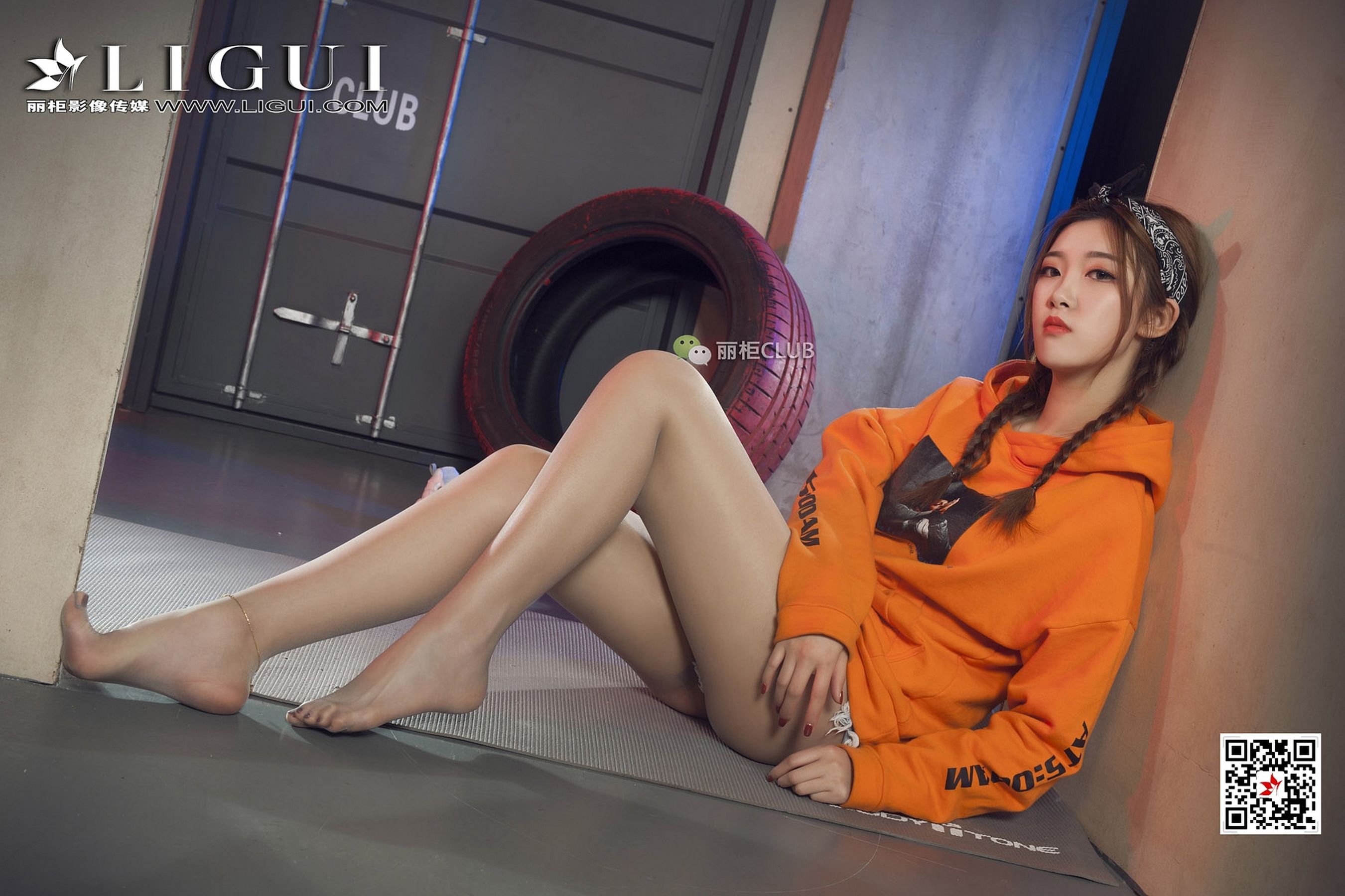 Leg Model Xiaoxiao Sports Wind Stockings Girl Ligui