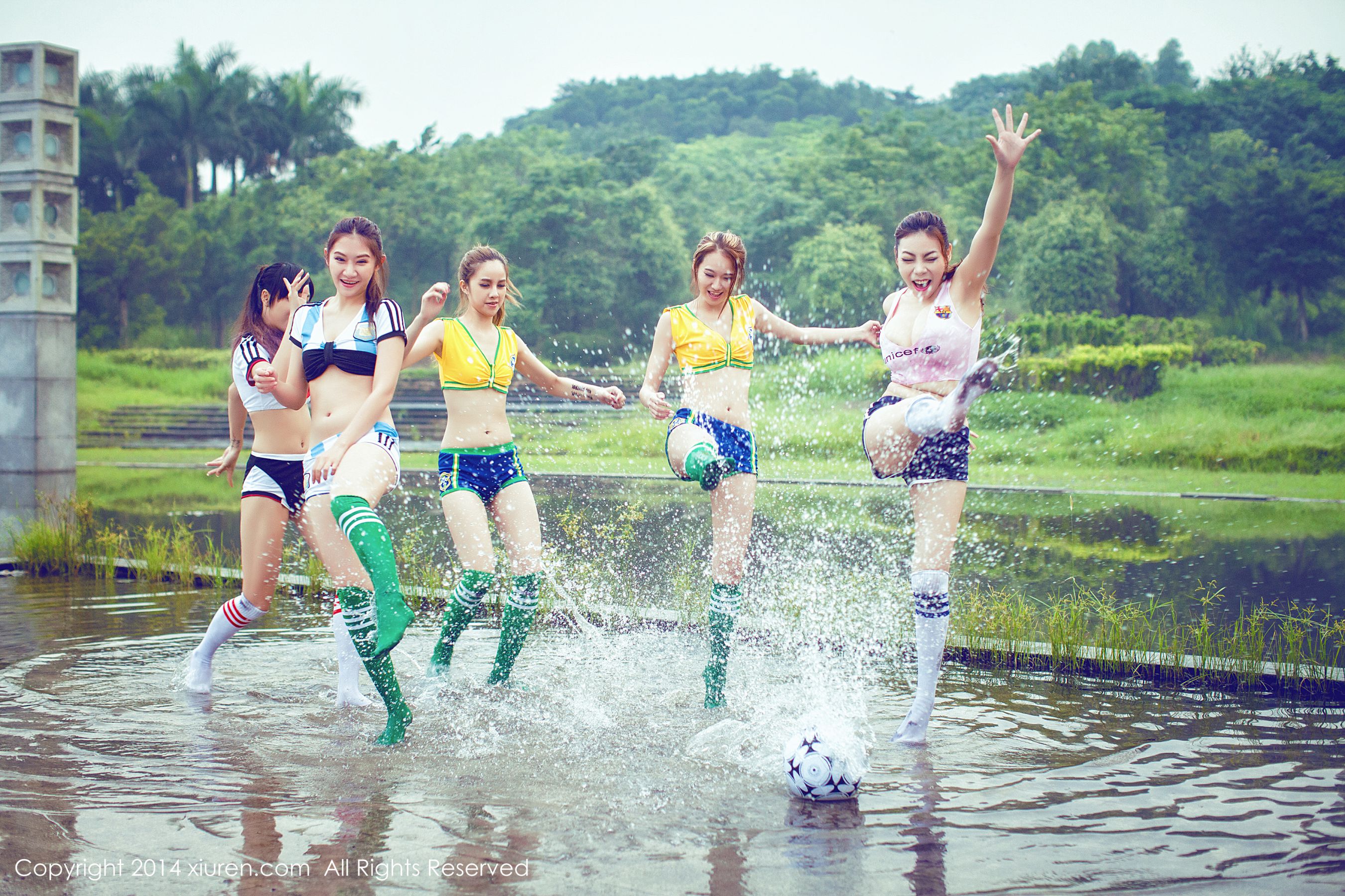 2014 Brazil World Cup Football Baby Collection Xiuren No.159