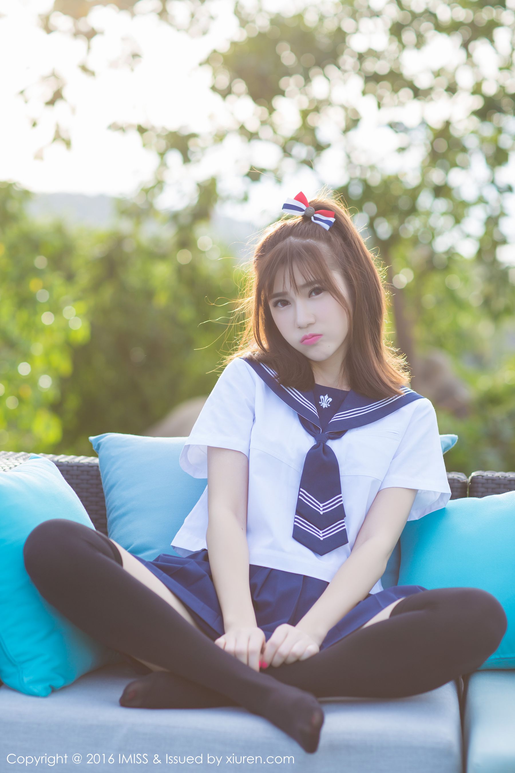 Sandy Chen Tianyang Pure School Uniform SeriesSexy Bikini Aimi Club Imiss Vol.134