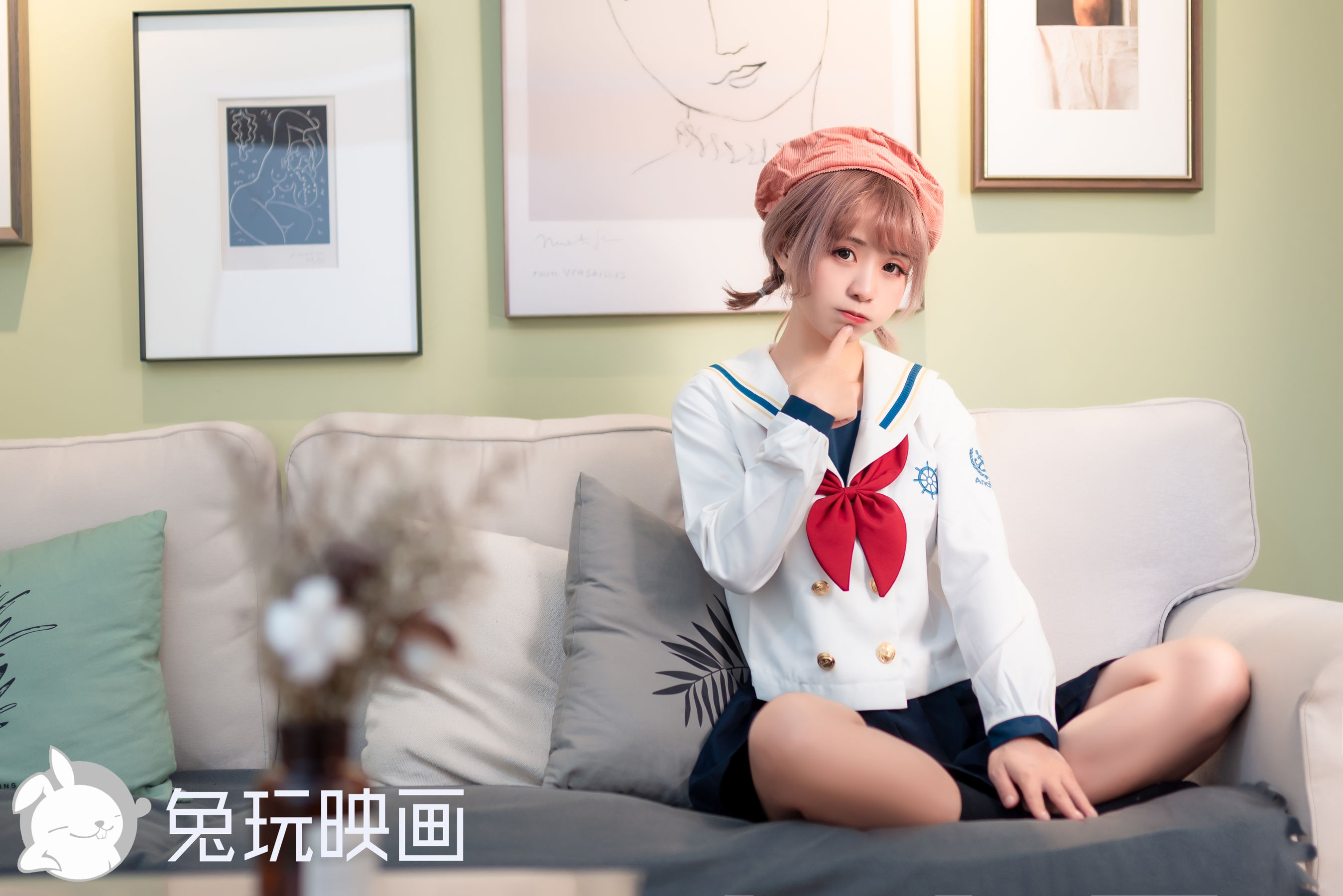 Rabbit Playing -JK Uniform Vol.040 Playful Girl