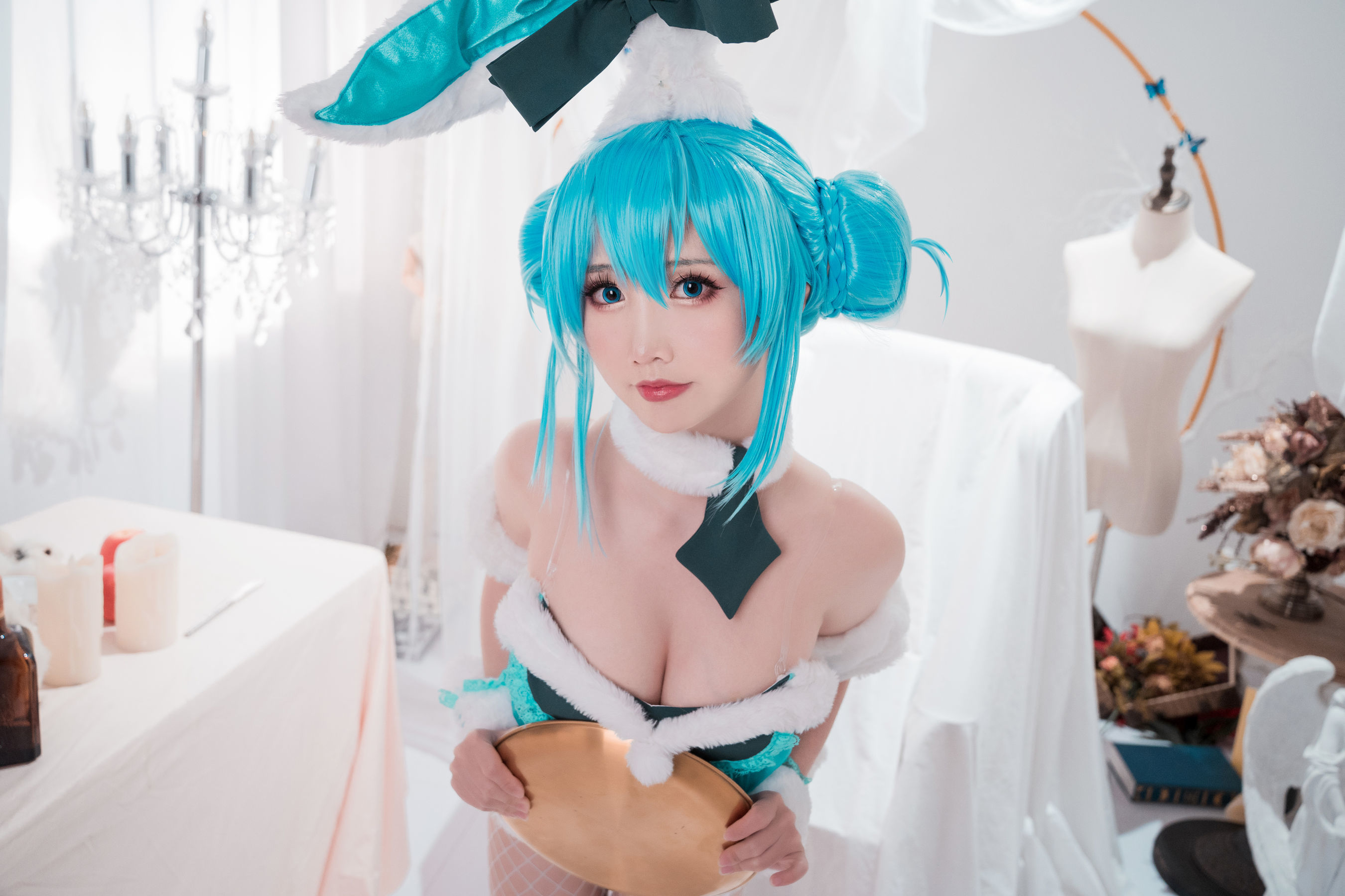 Net Red Coser Cute Popular Coser Noodle Cake Fairy -Hatsune Miku Girl